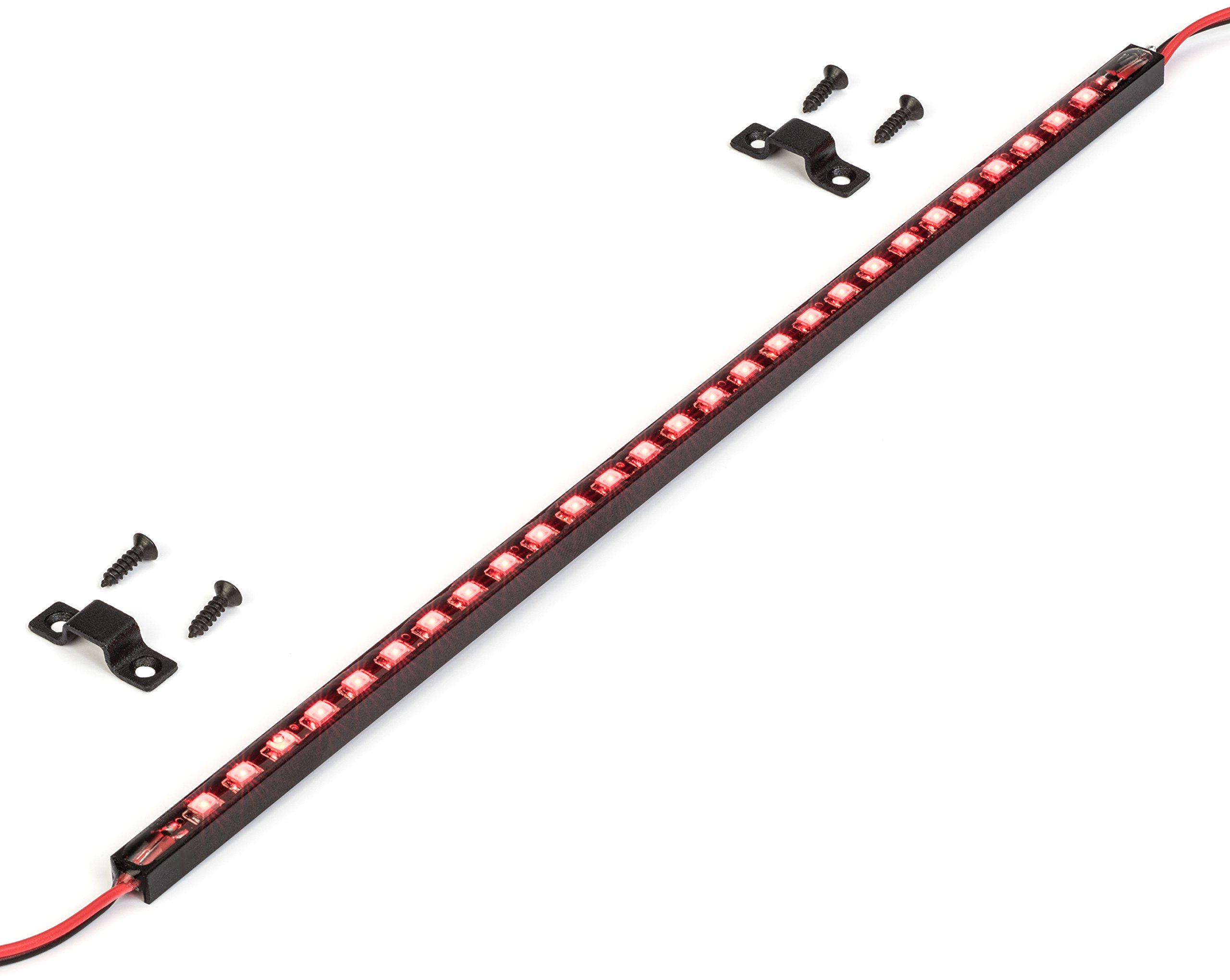 Oznium Ultra Thin LED Light Bar - Red | High-Performance LED Light for Cars, Trucks, Motorcycles | Perfect for Off-Roading, Emergency Lighting & Vehicle Customization