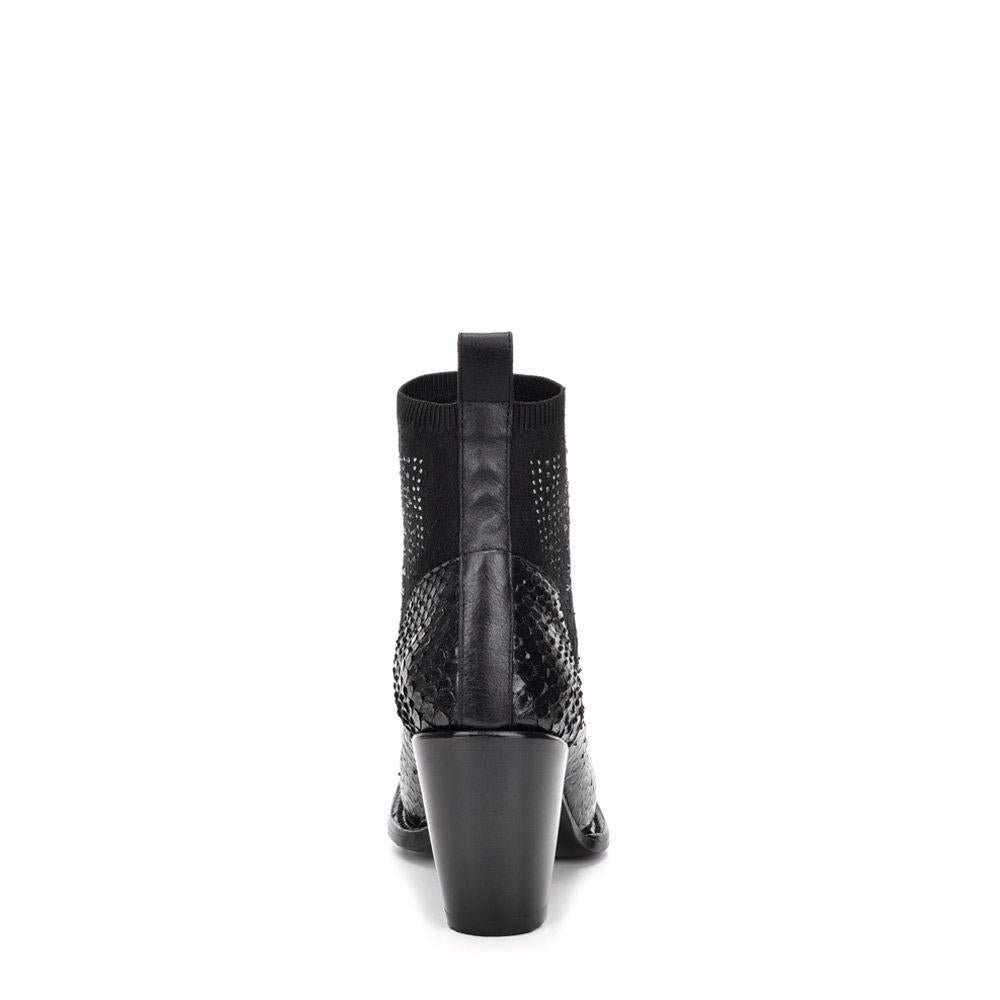 Women's Cuadra Black Western Cowgirl Python Skin Ankle Boots - 3W11PM - Stylish & Comfortable for Country Dancing, Rodeos & Casual Wear