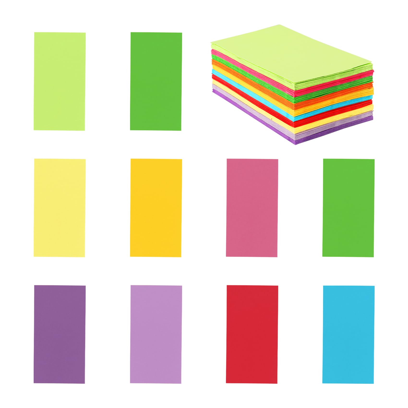 Granhoolm 100 Pack Large Cash Envelopes 3.5 x 6.5 Inch - Budgeting & Savings Money Envelopes for Cash, Money Saving Challenge, Home Office & Small Business Use (Assorted Colors)