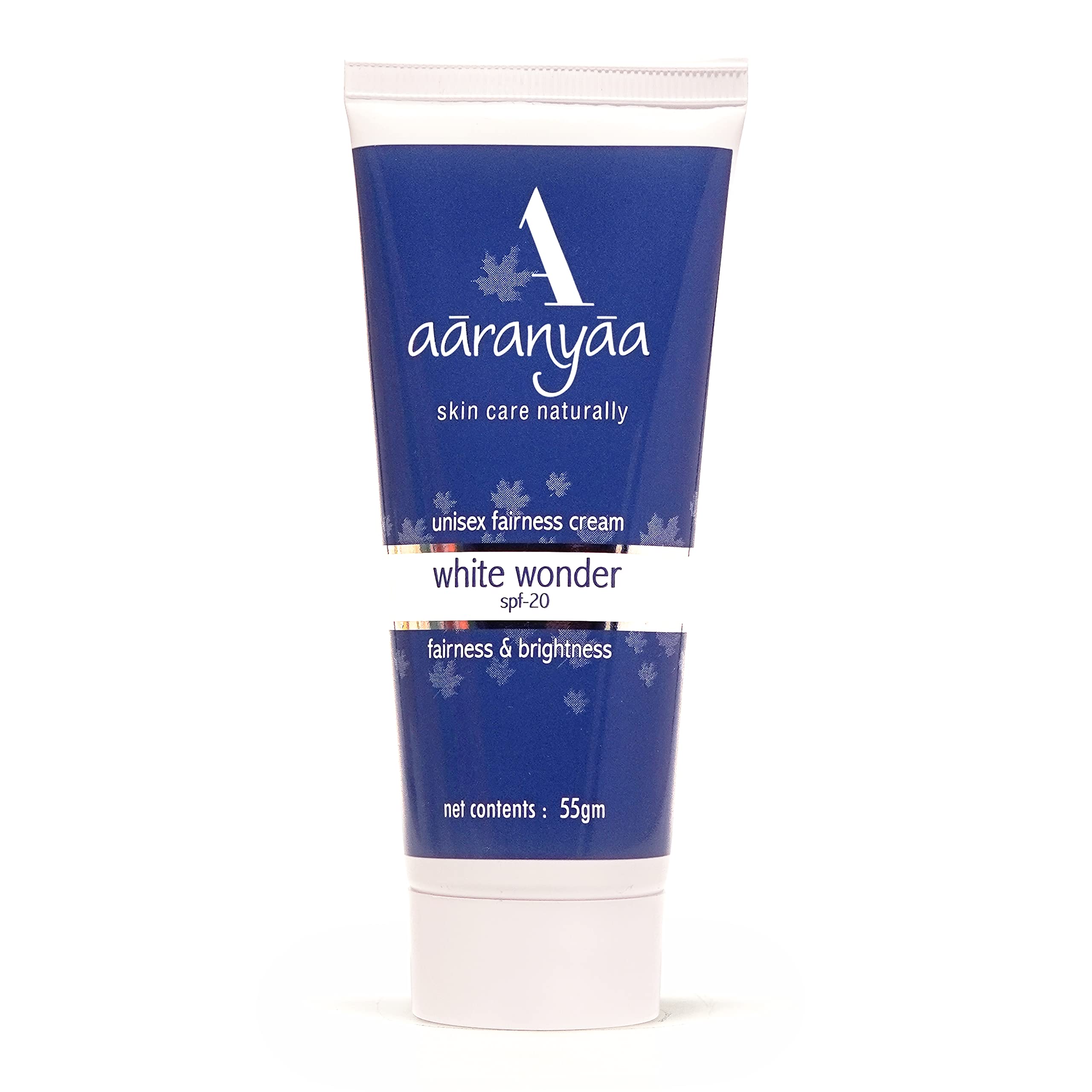 Aaranyaa Fairness Cream White Wonder SPF 20 (55gm) - Hydrating Face Cream with Hyaluronic Acid & Vitamin C for Moisturizing & Brightening Skin | Sun Protection, Paraben-Free | Perfect for Daily Use & Sun-Damaged Skin Care