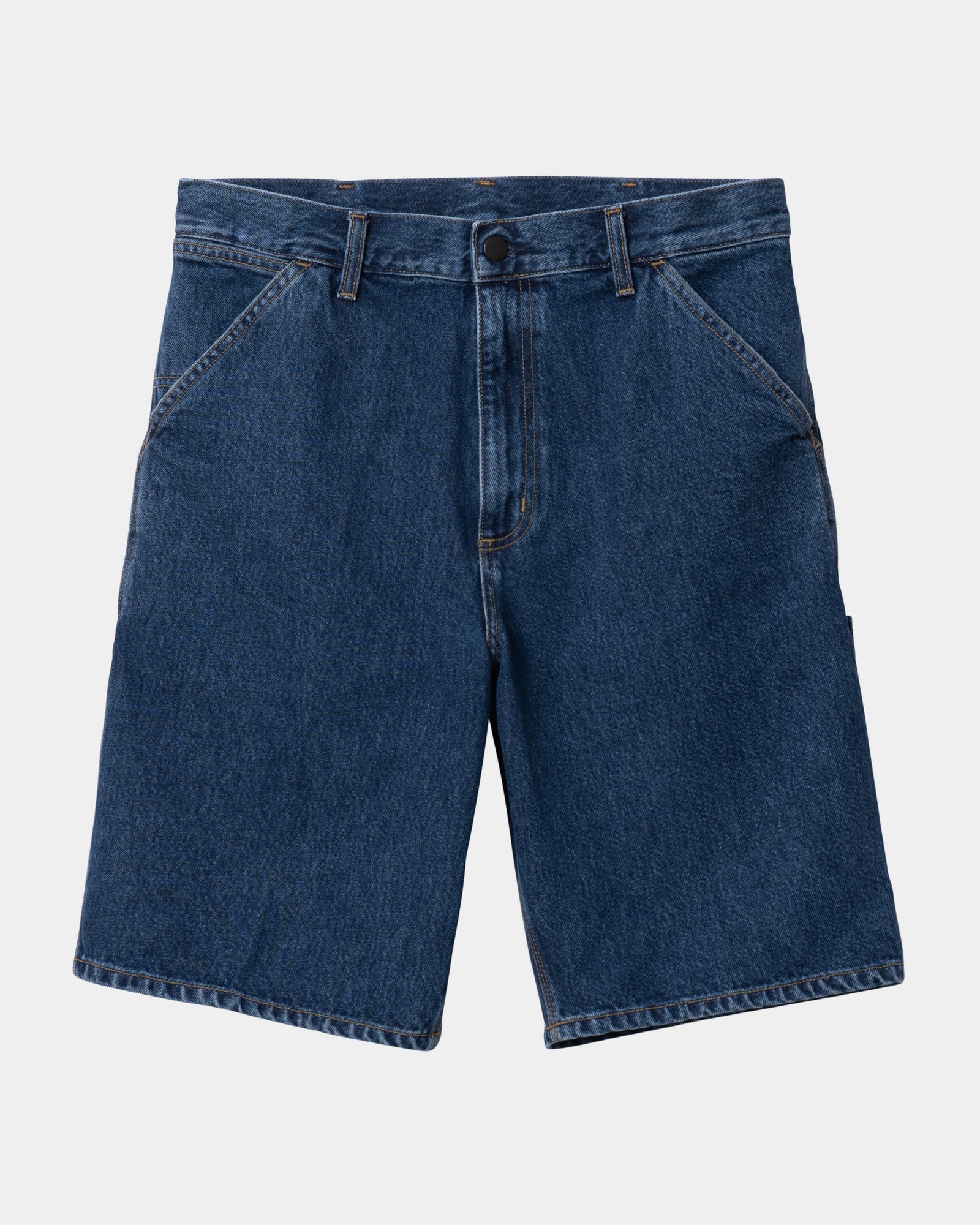Single Knee Short Denim Jeans | Blue Stone Washed | Casual Wear for Men & Women | Perfect for Summer Outings & Beach Trips