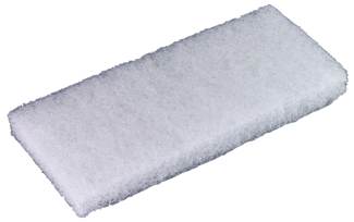 Heavy Duty White Scouring Pads - 5 Pack (4 3/8