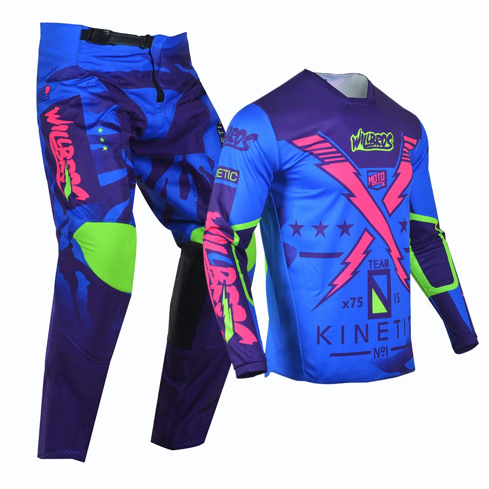 Men's & Women's Motocross Jersey & Pants Combo - Dirt Bike Offroad MX Gear Set for Racing & Riding | Durable Motorcycle Racewear for Adults | Perfect for Motocross, Enduro & Off-Road Adventures