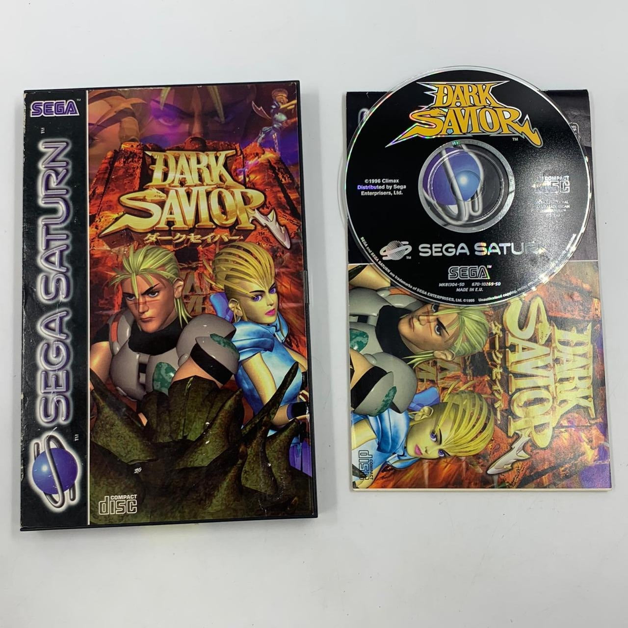 Dark Savior Sega Saturn Game with Manual - PAL Version | Retro Gaming Collectible for Classic Console Enthusiasts