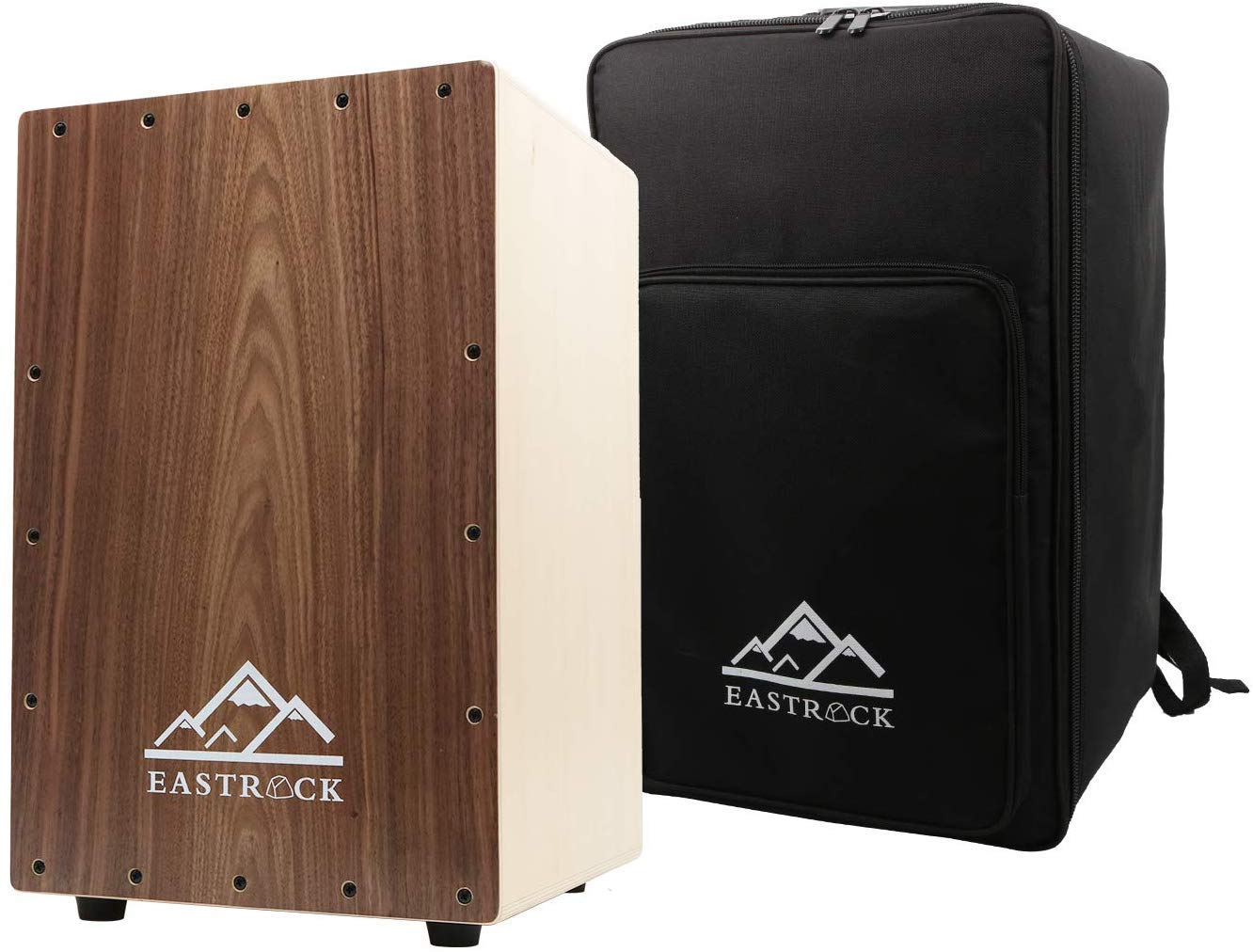EastRock Full Size Cajon Drum - Wooden Percussion Box Drum with Internal Guitar Strings for Beginners & Professionals | Perfect for Live Performances, Studio Recording & Music Therapy