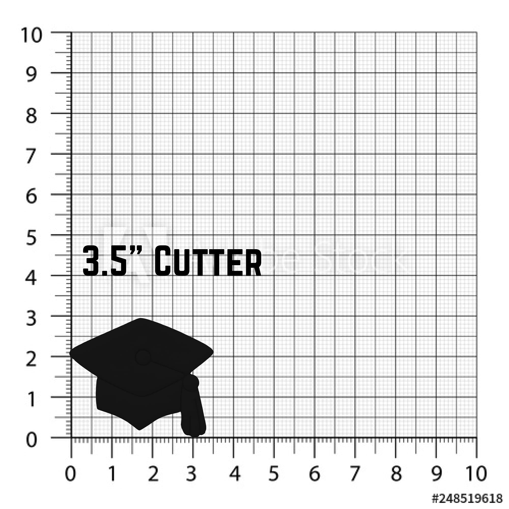 Sweet Prints Inc Graduation Cap Cookie Cutter Set - Stainless Steel Baking Tools for Graduation Party, Cupcake Decorating & DIY Cookies (Dishwasher Safe) - Perfect for Graduation Celebrations, School Events & Gift Giving