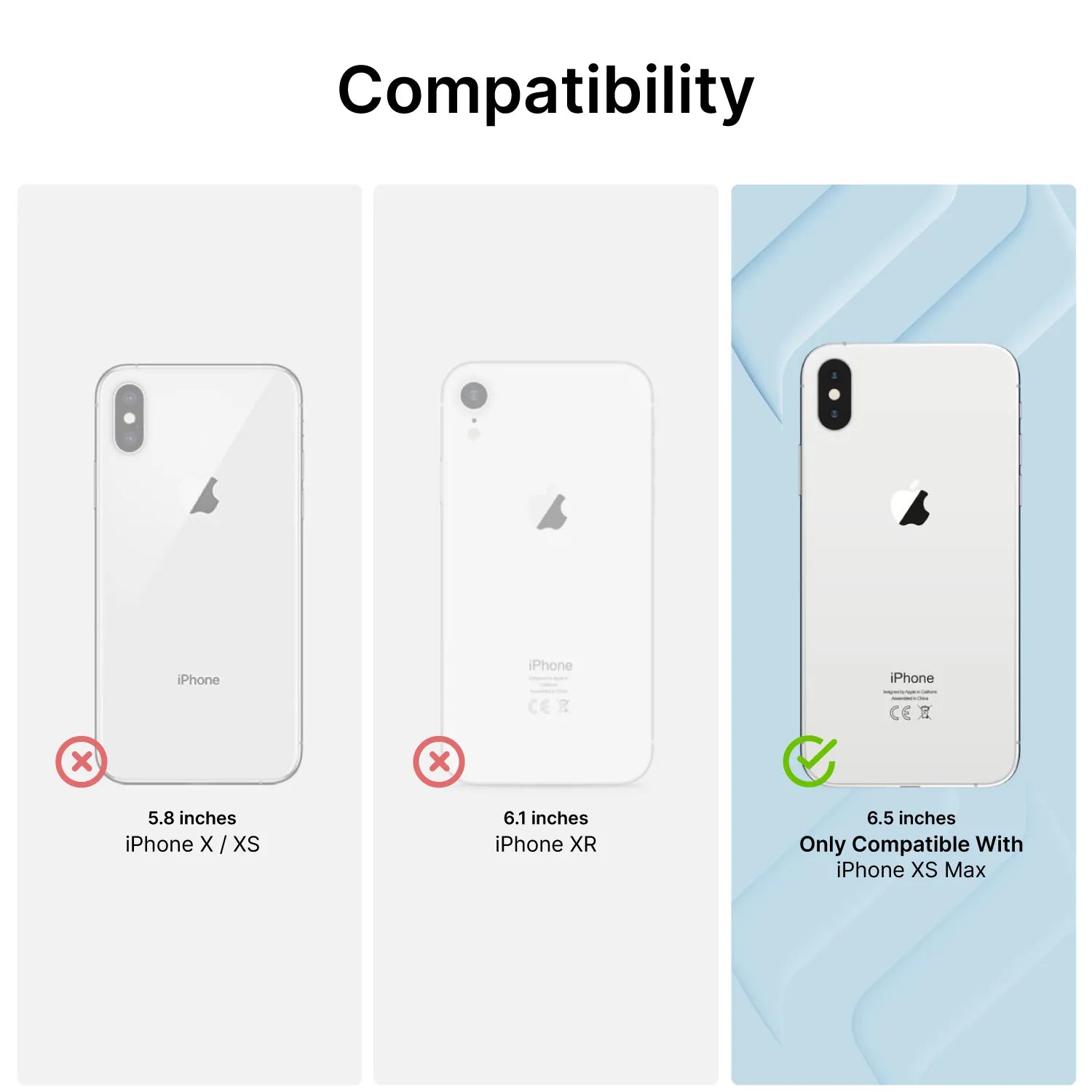 iPhone Xs Max Shockproof Case - Heavy Duty Drop Protection, Slim Fit & Scratch Resistant Cover for Everyday Use & Outdoor Activities