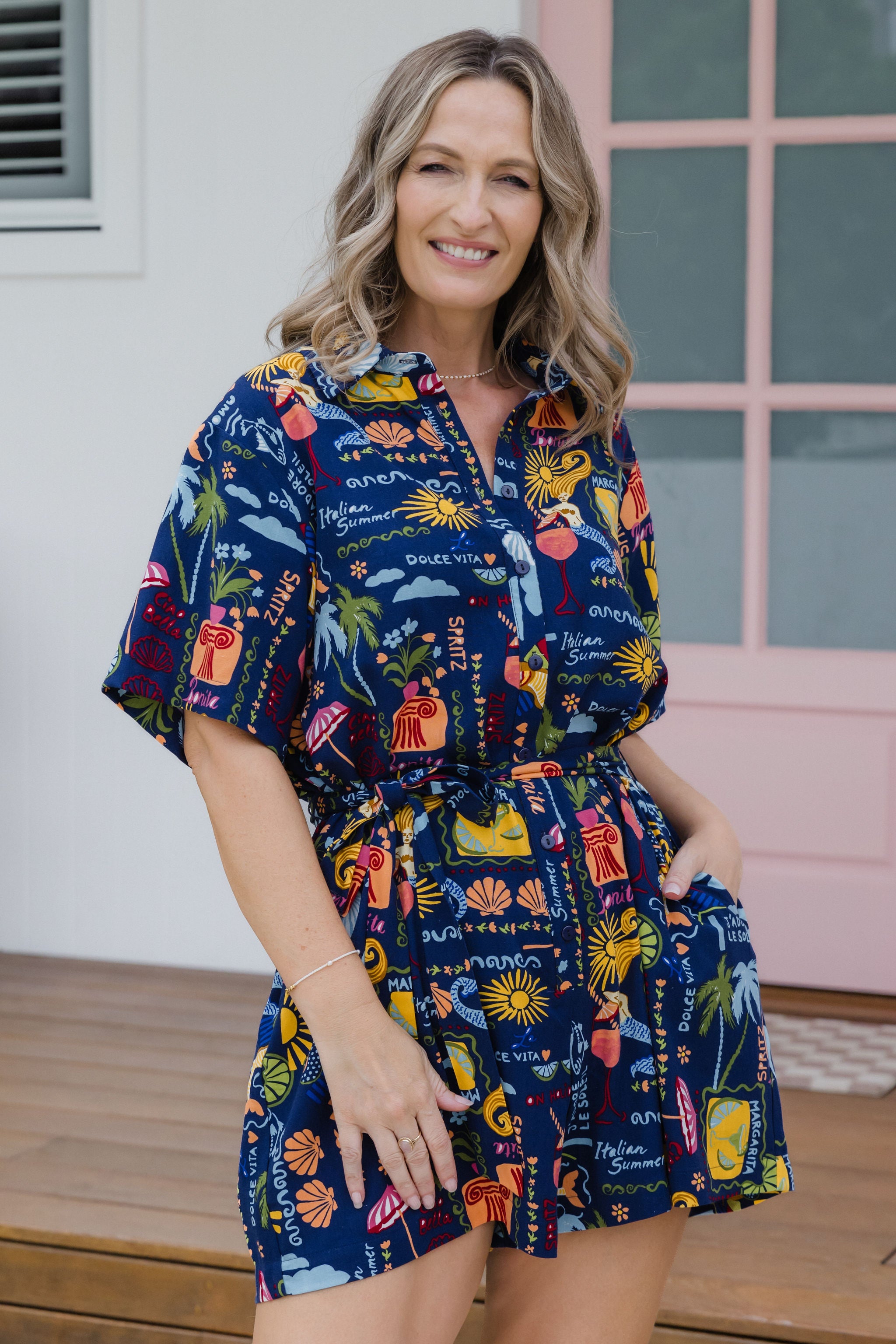 Giulia Playsuit - Stylish Euro Summer Romper Jumpsuit for Women | Perfect for Beach Vacations, Music Festivals & Summer Outings