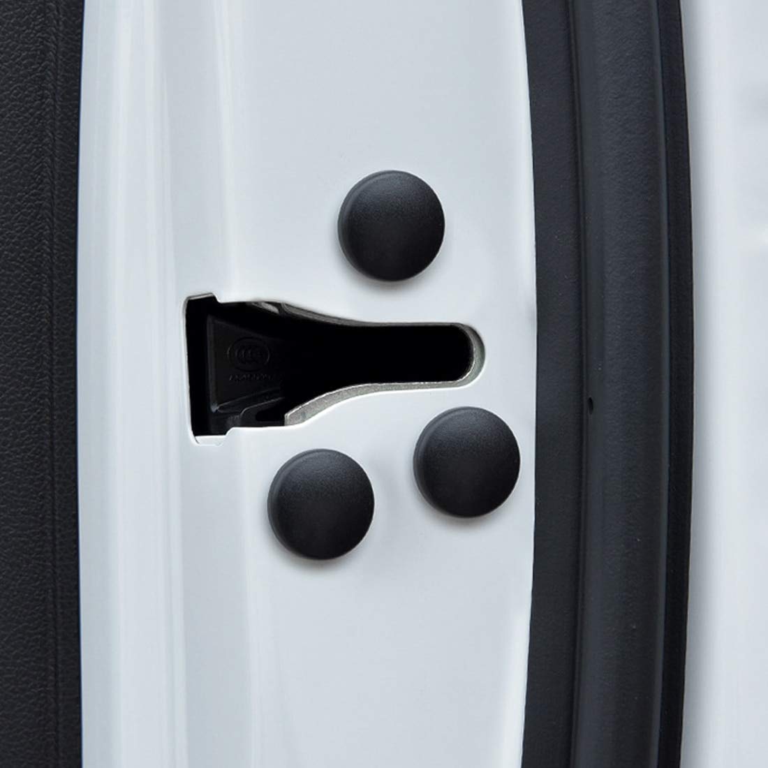 12pcs Car Door Screw Waterproof Rust Protection Cover - GM Vehicle Fastener Clip & Screw Cap Set - White (Perfect for Door Lock Protection & Automotive Maintenance)
