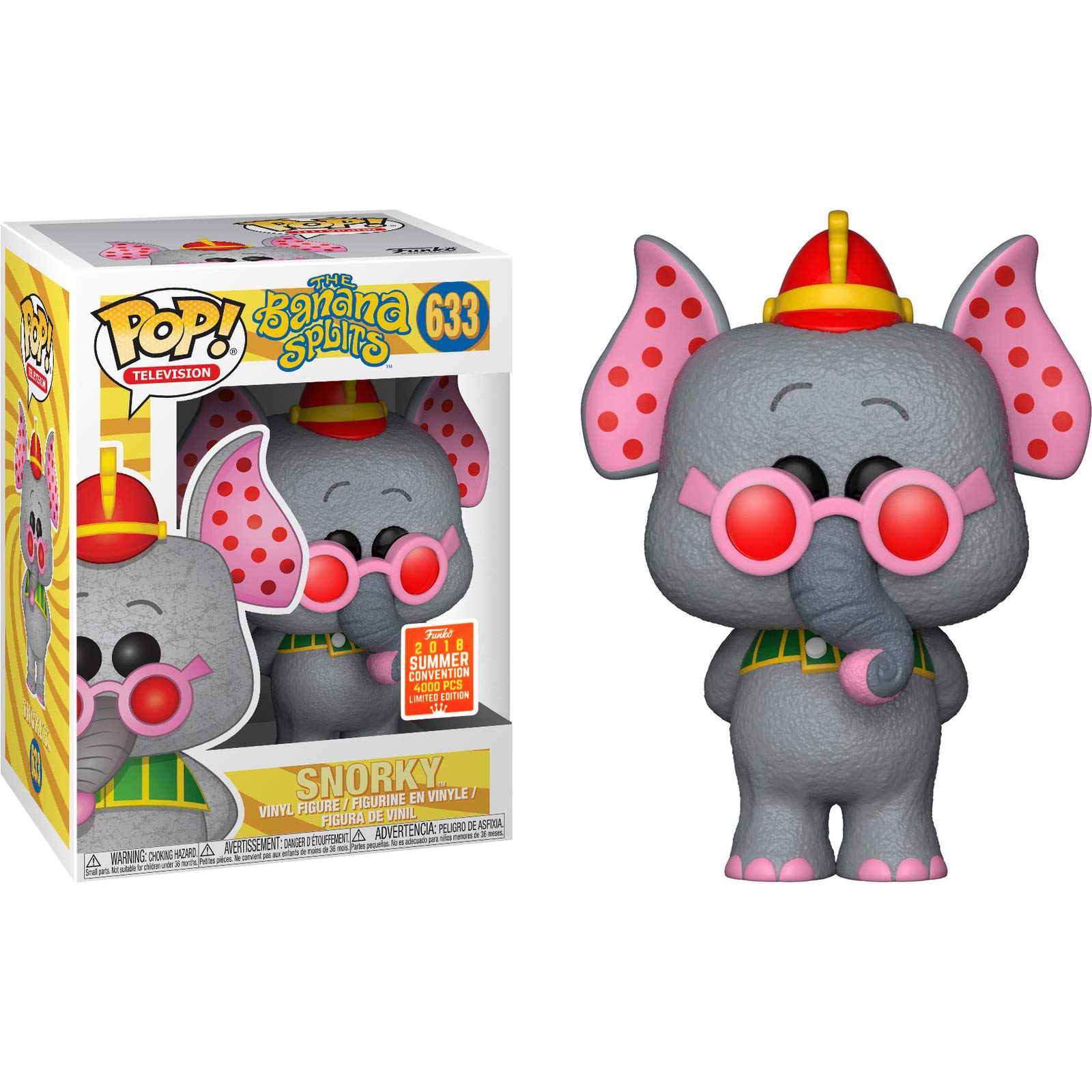 **Funko Pop Snorky 2018 Summer Convention Exclusive - Hanna-Barbera Vinyl Figure with PET Plastic Protector Case | Collectible Animation Toy for Display & Protection**    *(Perfect for Pop! Vinyl Collectors, Shelf Displays, and Convention Memorabilia Enthusiasts!)*