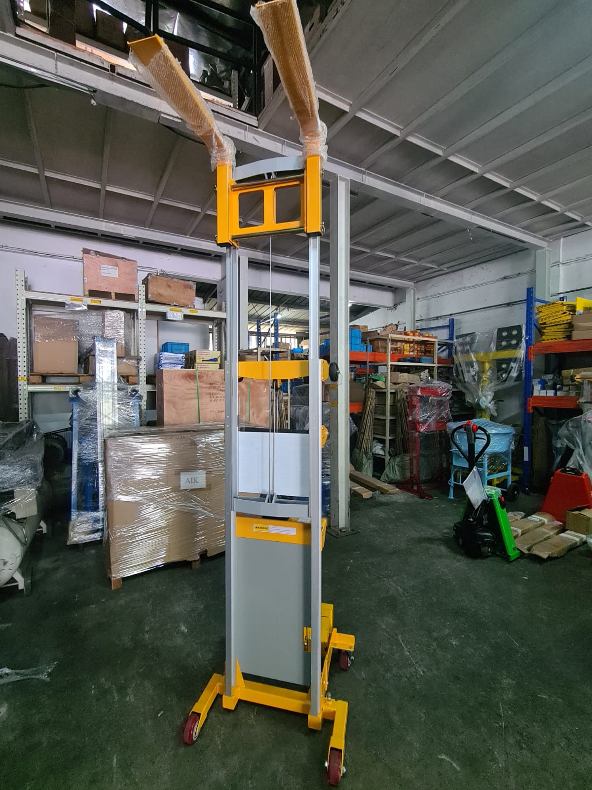 Aiko 181kg 2.5m-3m Aluminum High Lift Stacker with Counterweight - Heavy Duty Warehouse Pallet Stacker | Model PT BC181 | Ideal for Warehousing, Logistics & Industrial Material Handling