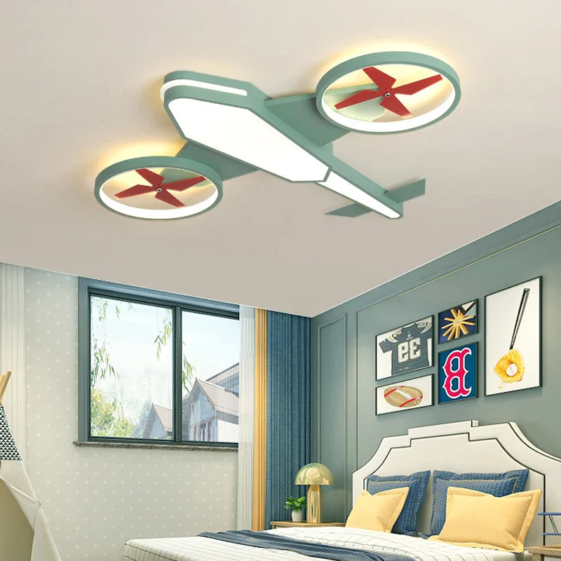 Airplane Night Light for Kids Room - LED Nursery Decor, Cool Blue Glow for Bedtime & Playtime | Perfect for Boys & Girls Bedrooms, Themed Parties & Relaxing Sleep Aid