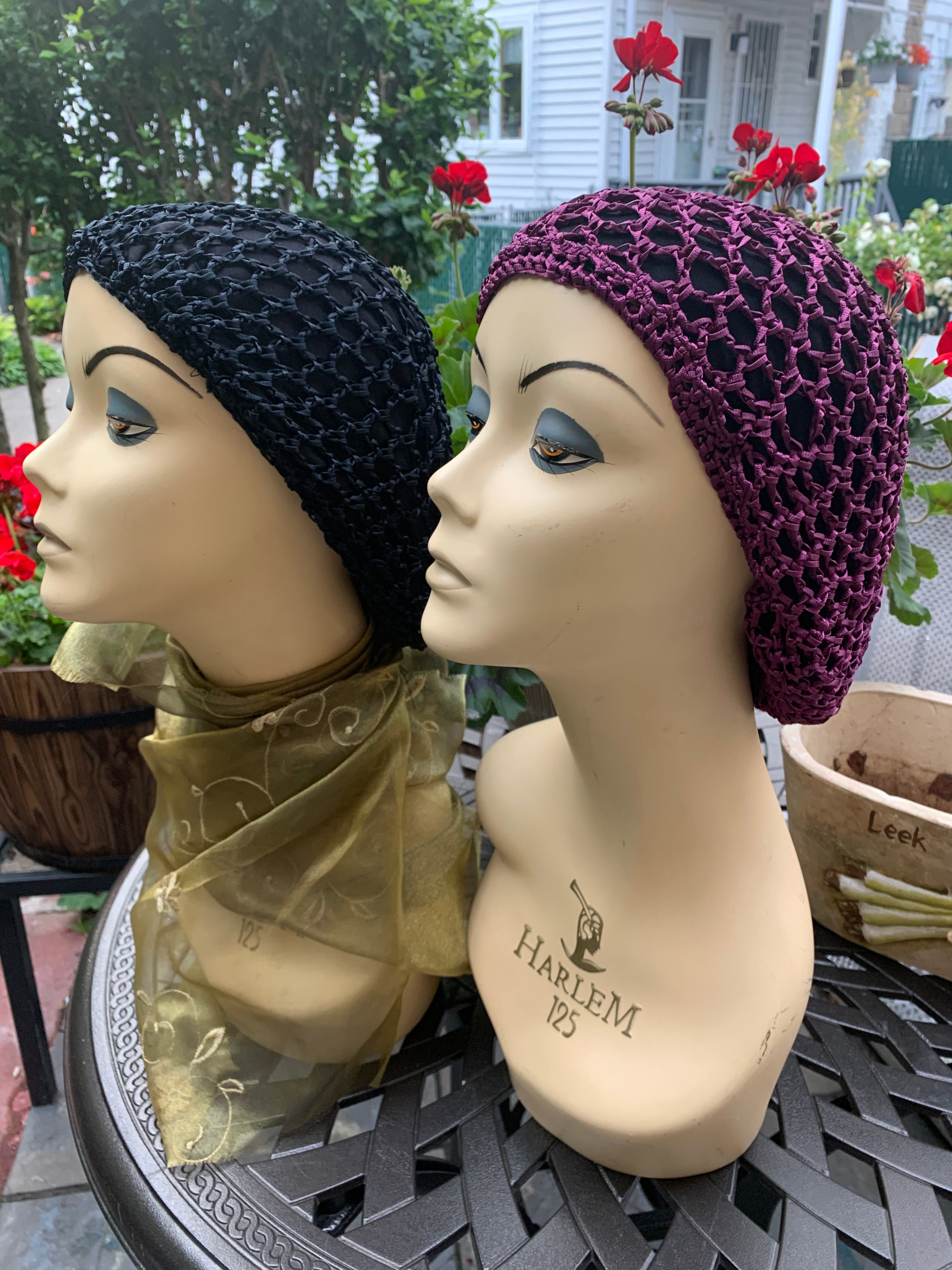 Handmade Crocheted Snood Headscarf - Elegant Tichel & Tam Jewish Hair Cover for Women - Perfect for Synagogue, Shabbat & Everyday Modest Fashion