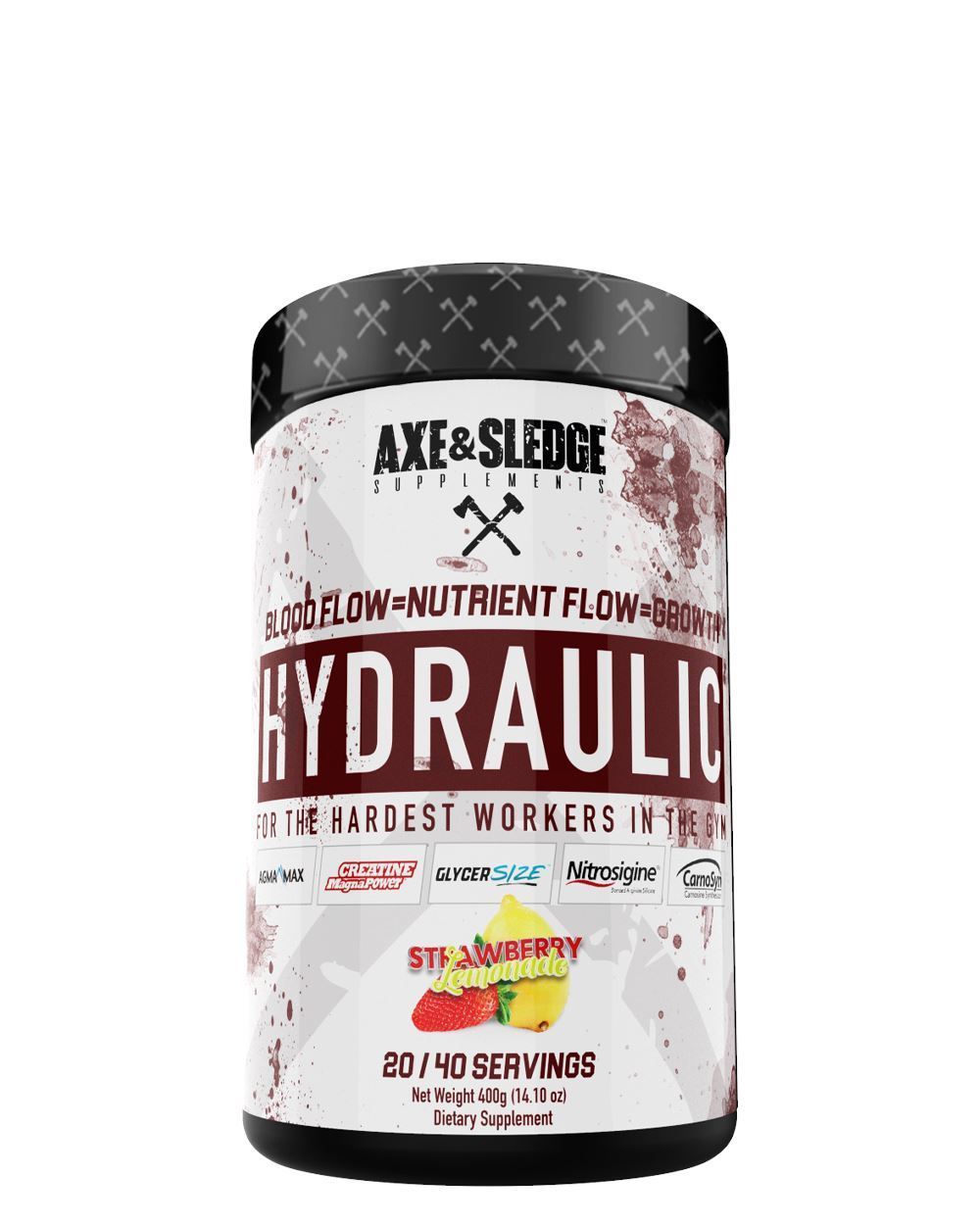Axe & Sledge Hydraulic Pre-Workout Pump Supplement - Boost Energy, Focus & Muscle Pumps for Gym & Bodybuilding
