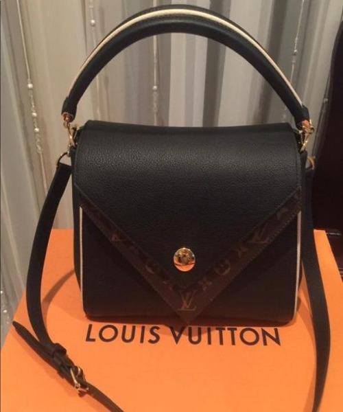 Authentic Louis Vuitton Double V Handbag in Noir Black - Luxury Crossbody Bag for Women, Perfect for Date Night & Evening Events