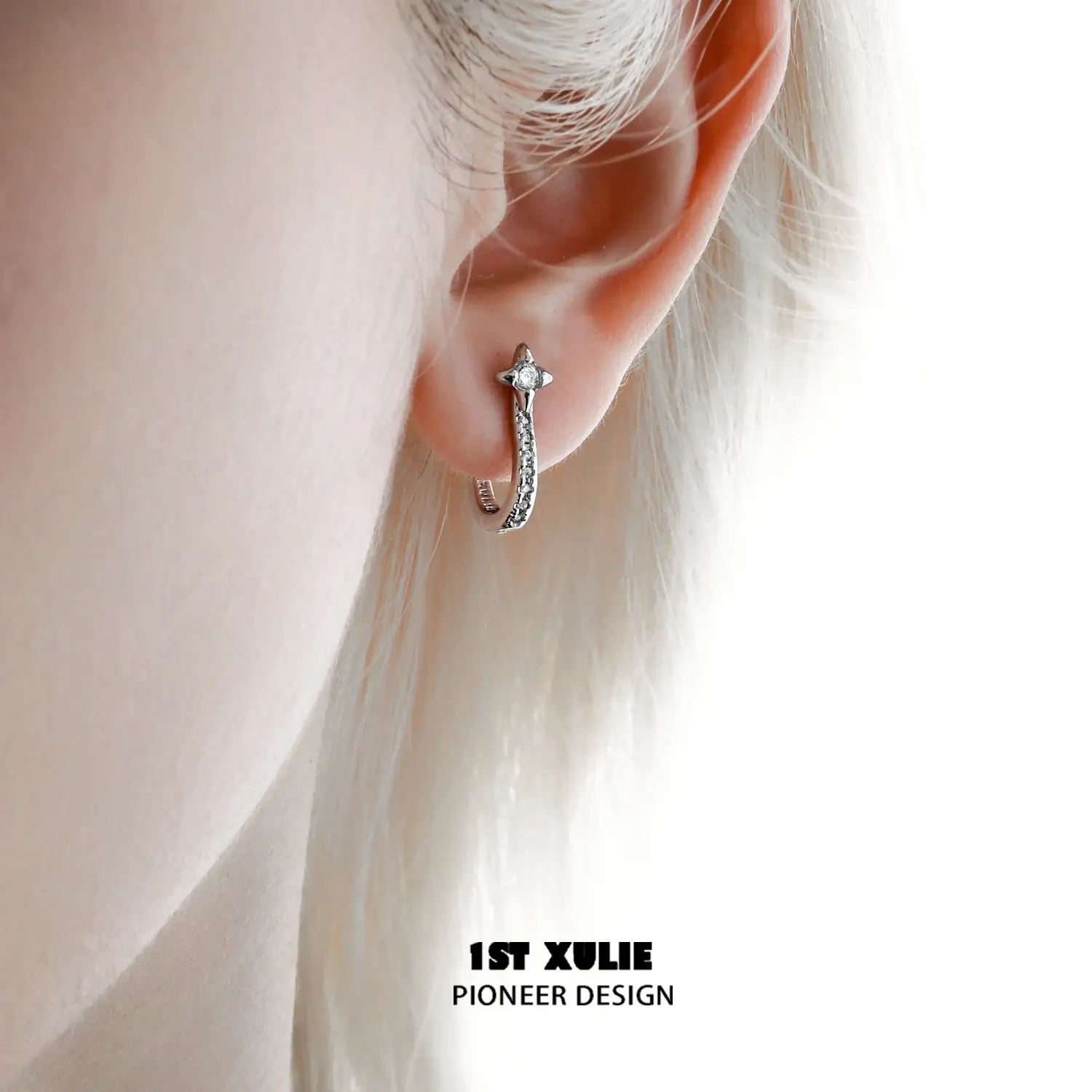 Silver Angel S925 Sterling Silver Star Stud Earrings for Women - Hypoallergenic Fashion Jewelry Gift for Birthday, Christmas & Everyday Wear
