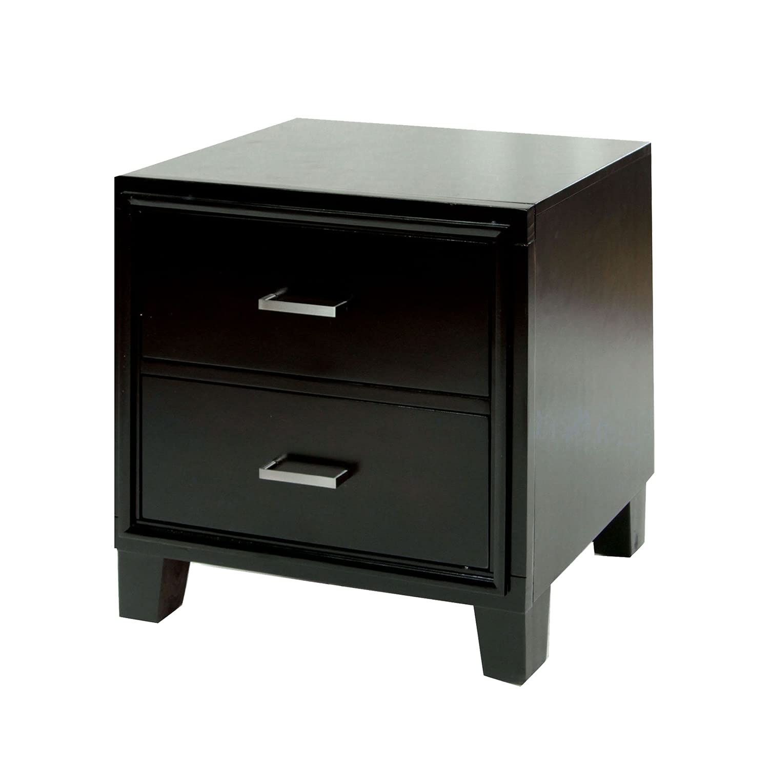 Simple Relax Wooden Nightstand in Espresso - Stylish Bedside Table for Bedroom Decor, Perfect for Holding Lamps, Books, and Essentials