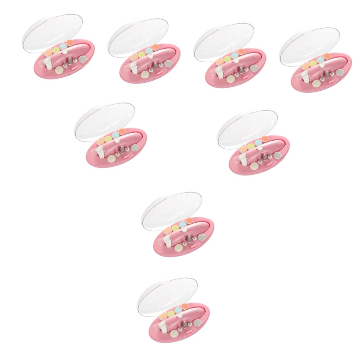 NOLITOY 8-Piece Kids Electric Nail File Set - Safe Nail Trimmer & Polisher for Baby & Toddler Manicure | Gentle Nail Care for Infants, Perfect for Home & Travel Use