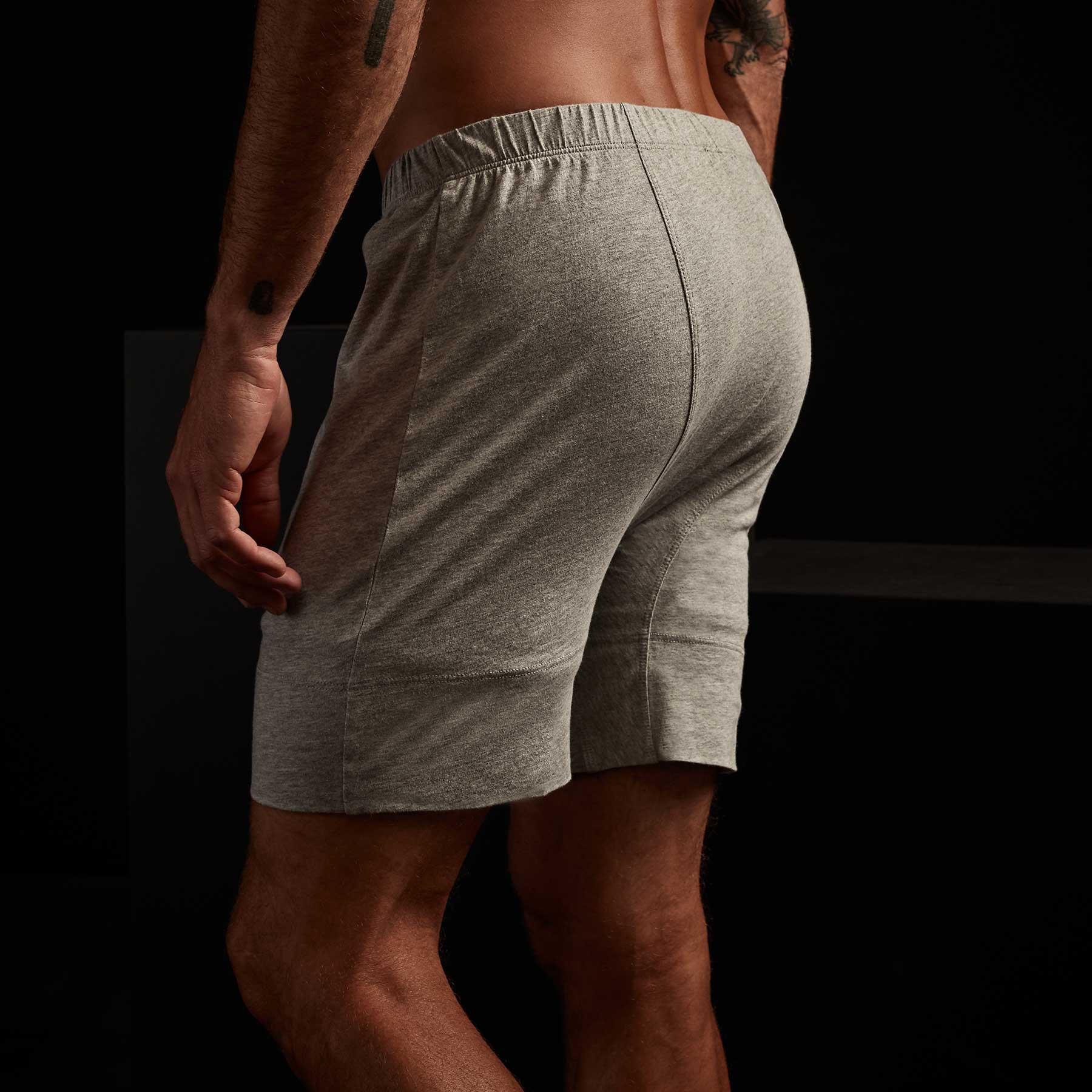 Classic Fit Boxer Shorts for Men - Soft Heather Grey Cotton Underwear - Perfect for Sleep, Lounge & Everyday Comfort
