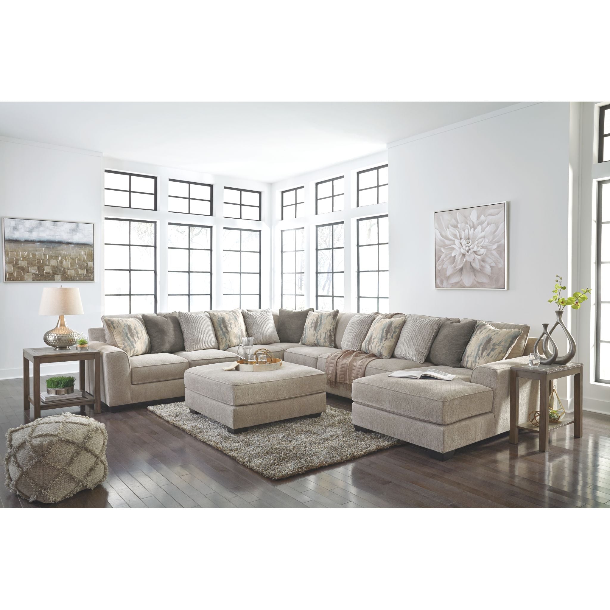 Ardsley 5-Piece Sectional Sofa with Chaise Lounge - Modern L-Shaped Living Room Furniture for Small Spaces, Apartment & Family Home Comfort