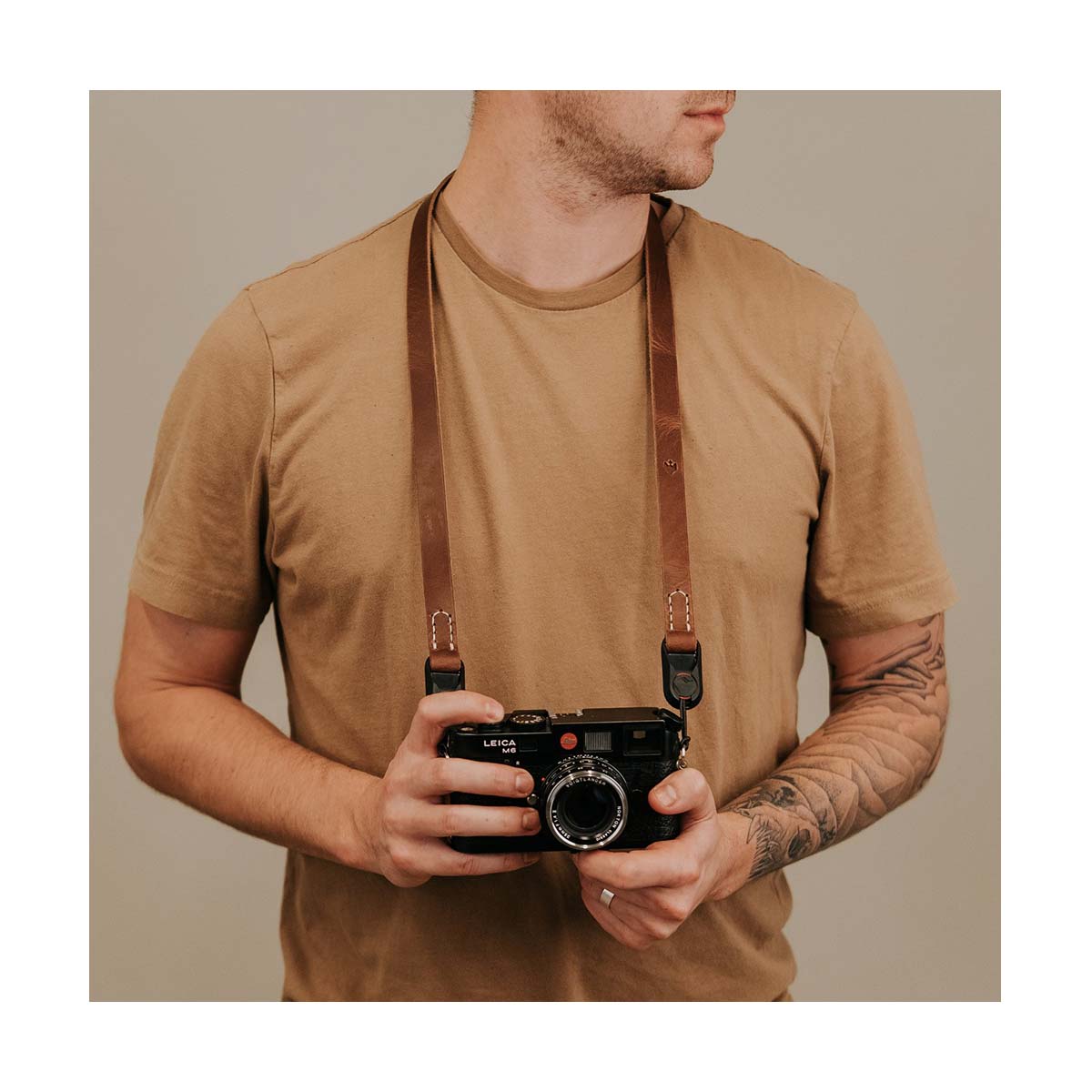 Clever Supply 40 Minimal Anchor Strap - English Tan - Perfect for Home Decor, DIY Projects & Nautical Themed Spaces