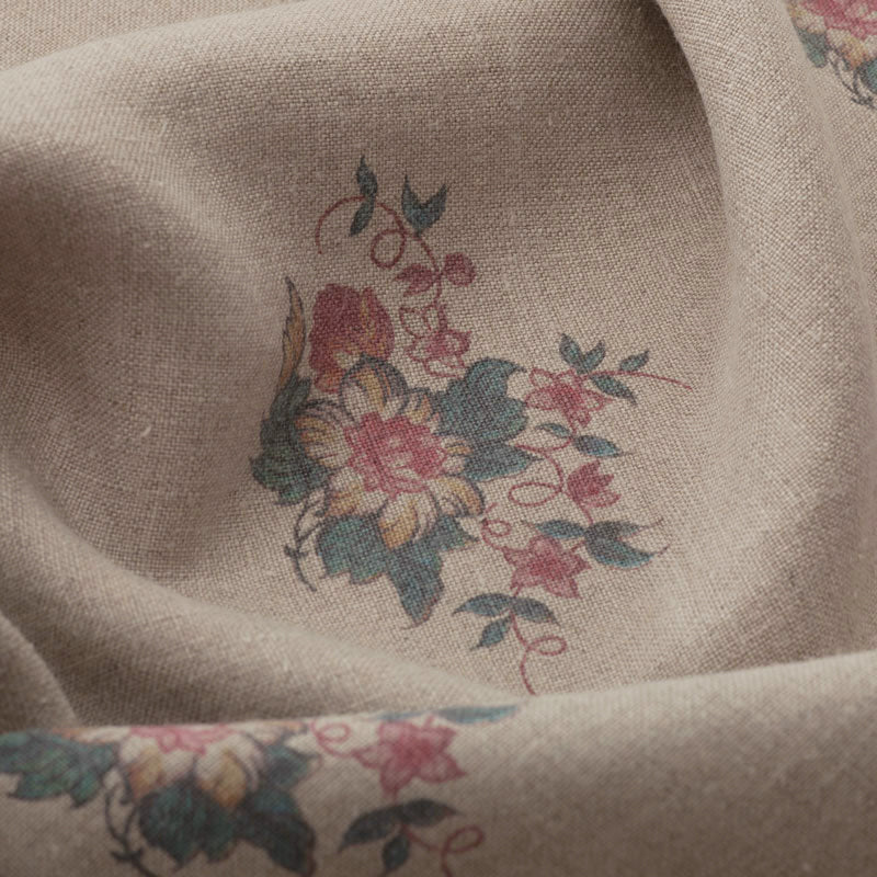 Balazuc Posy Linen Natural Samples - Premium Linen Fabric Swatches for Sewing, Quilting & DIY Crafts | Perfect for Home Decor, Fashion Design & Upholstery Projects