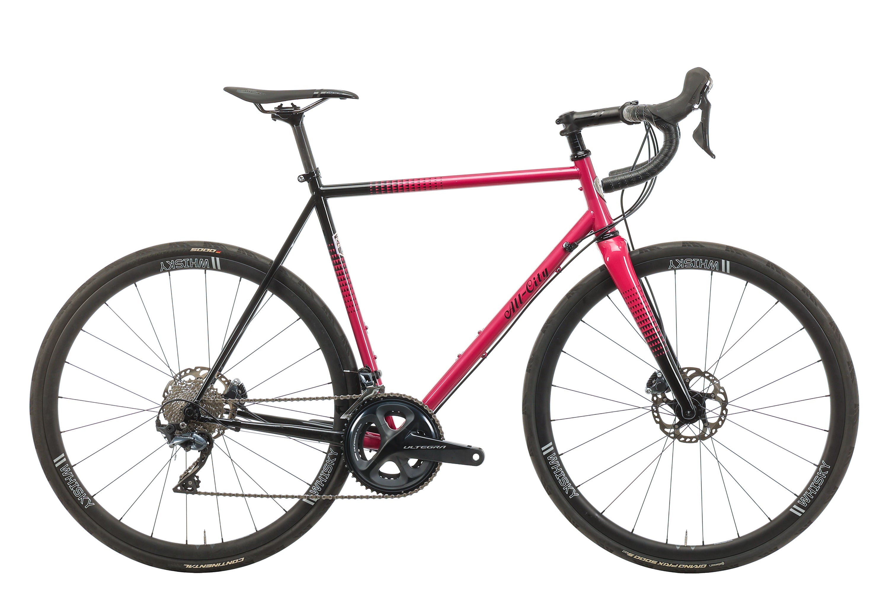 2023 All City Zig Zag Ultegra Road Bike - 55cm Carbon Frame for Speed & Endurance | Perfect for Commuting, Racing & Long-Distance Cycling