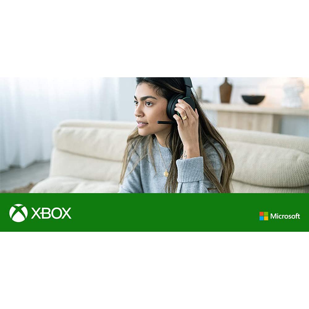 Microsoft TLL-00001 Xbox Wireless Bluetooth Gaming Headset (Black) with 1 Year CPS Enhanced Protection Pack - Perfect for Xbox Series X/S, PC & Mobile Gaming