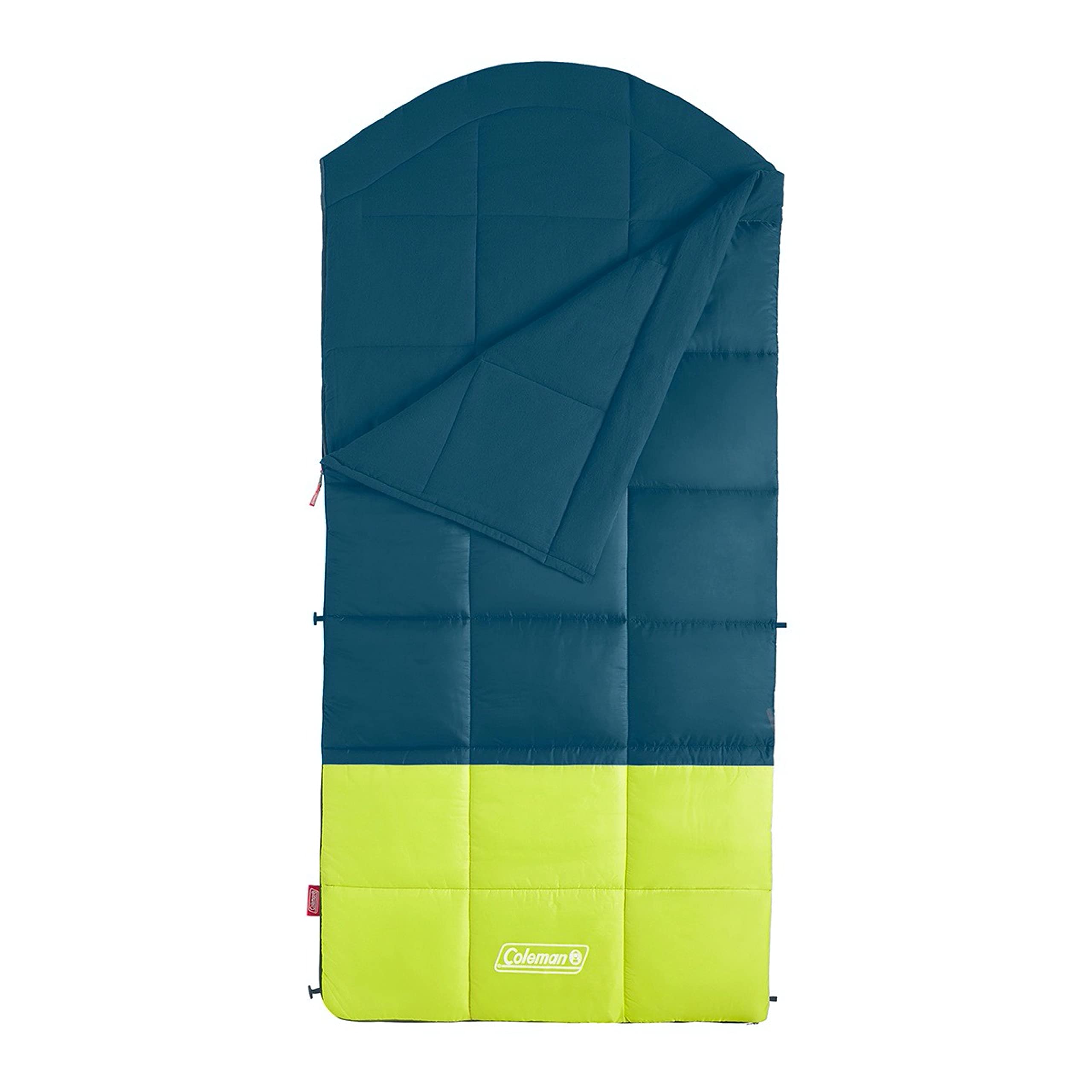 Coleman Kompact Sleeping Bag - Lightweight & Compact for Adults, 20°F/30°F/40°F Temperature Options - Perfect for Camping, Hiking, Backpacking & Travel - Includes Compression Sack for Easy Storage