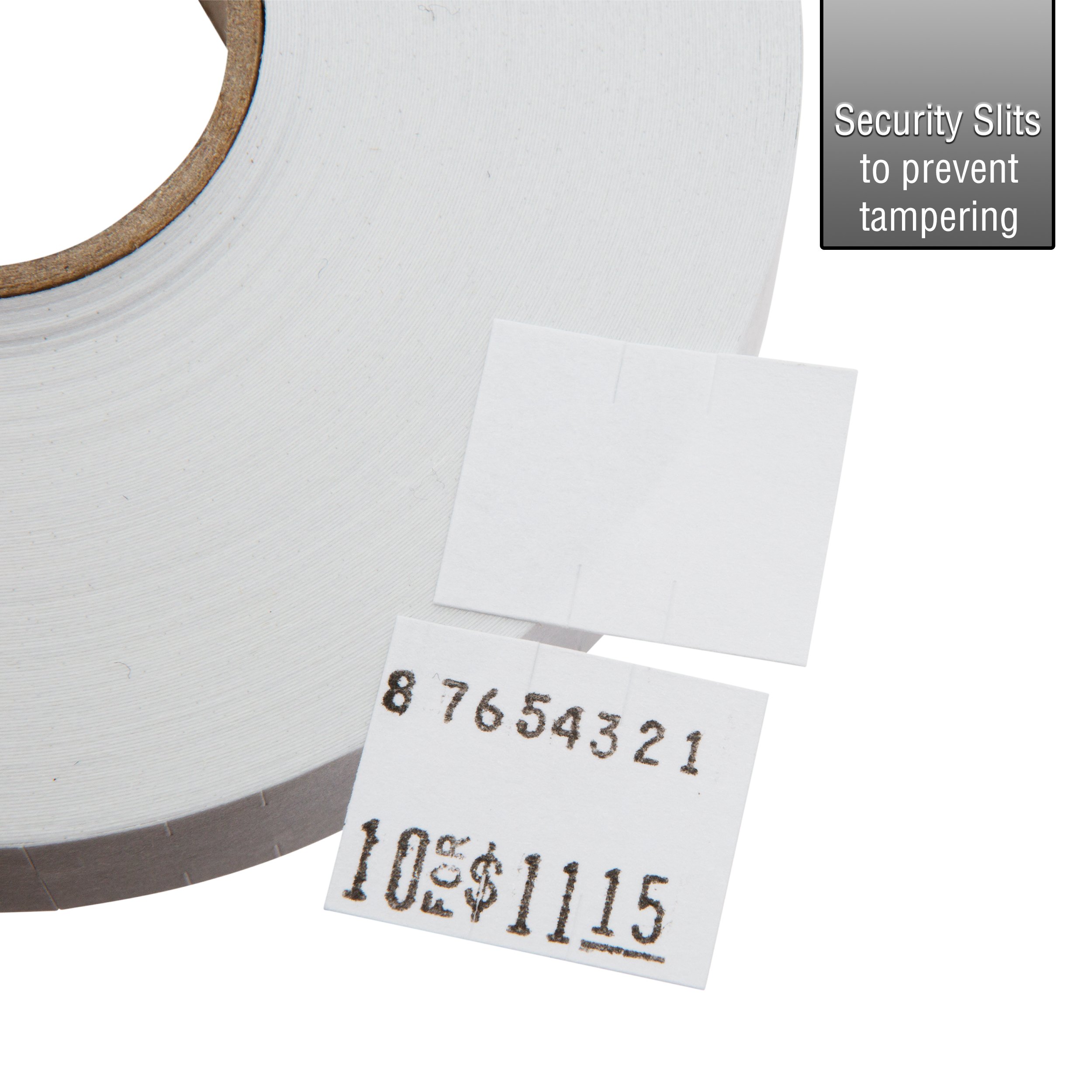 Perco White Pricing Labels for Monarch 1115 Price Gun - 10 Sleeves (150,000 Labels) - Includes Bonus Ink Roll - Perfect for Retail, Warehouse & Inventory Pricing