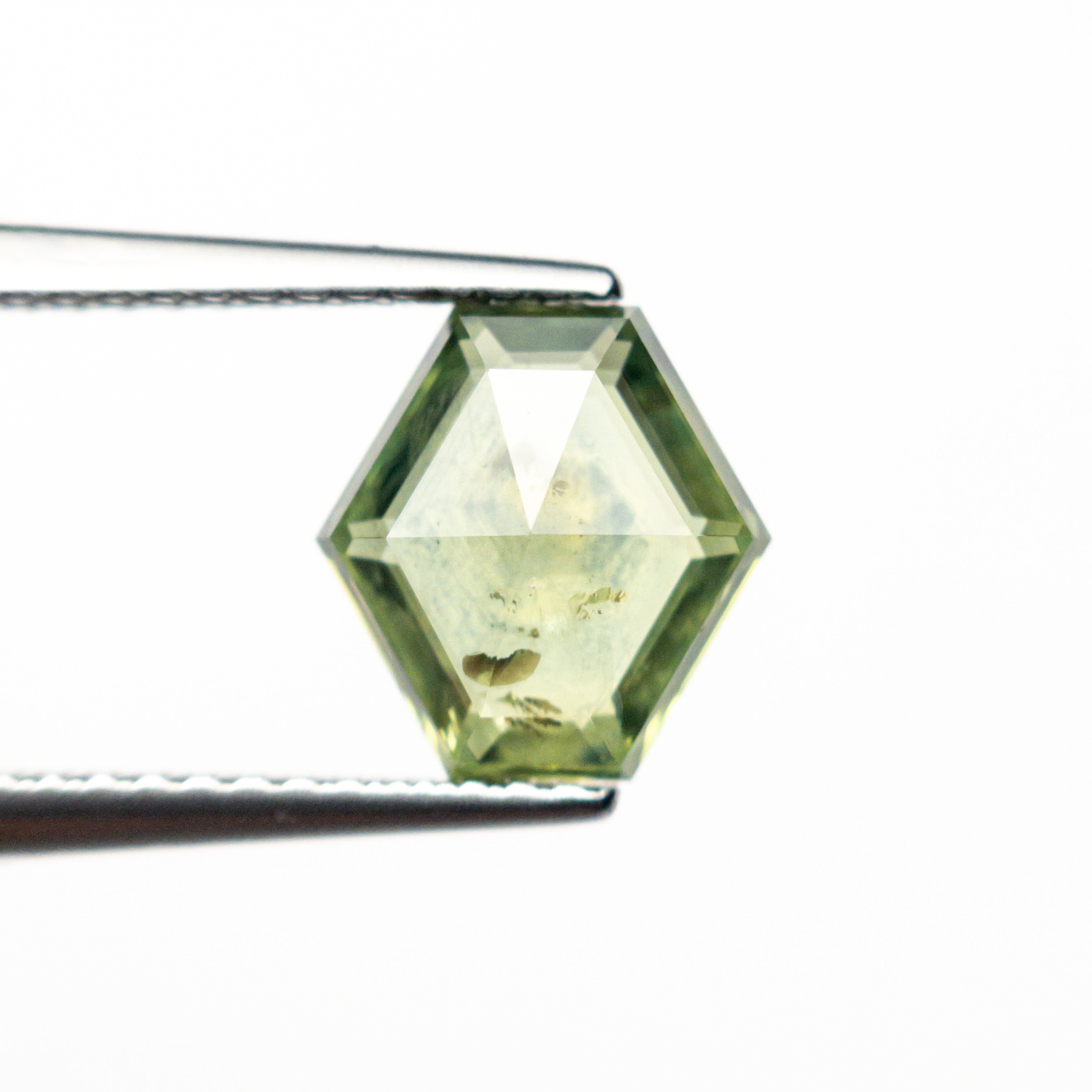 2.06ct Natural Hexagon Rose Cut Sapphire - 8.42x8.12x3.46mm Loose Gemstone for Jewelry Making (Ring, Necklace, Earrings) - Perfect for Engagement & Wedding Jewelry Designs