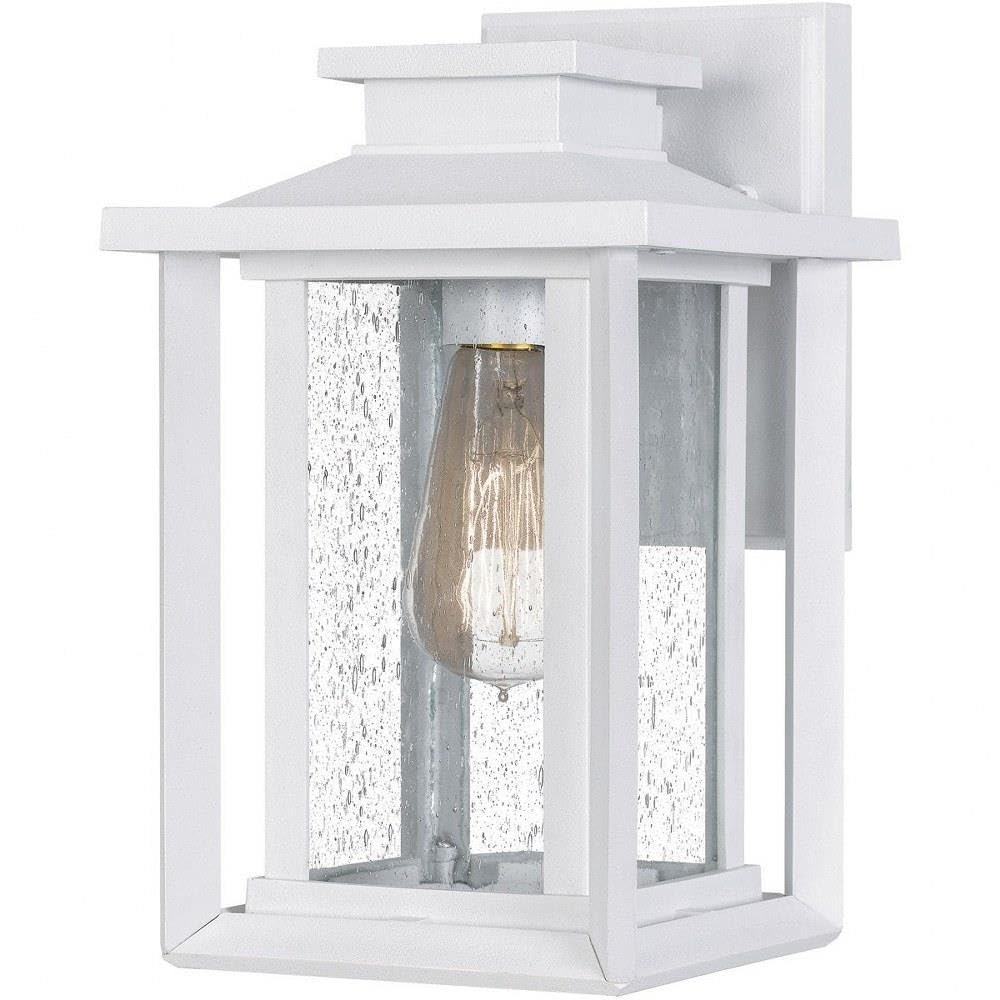 11 Inch Outdoor Wall Lantern - Transitional Coastal Style, Wet Location Approved, White Lustre Finish - Perfect for Porch, Patio, Garden, and Entryway Lighting (Model: 71-Bel-4423722)