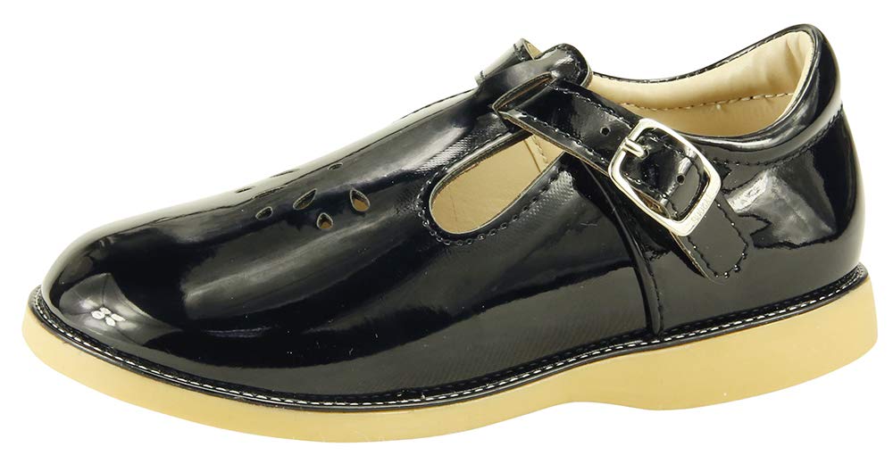 **Toddler Mary Jane Flat Shoes for Girls - Comfortable School Dress Shoes by The Doll Maker - Perfect for School, Parties & Special Occasions**