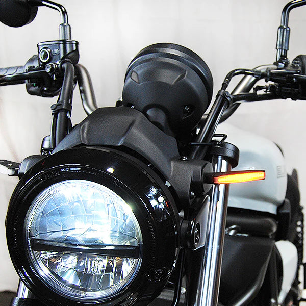 Kawasaki Eliminator 450 Front Turn Signals (2024-Present) - LED Motorcycle Indicators for Enhanced Visibility & Safety - Perfect for Night Riding & Urban Commuting