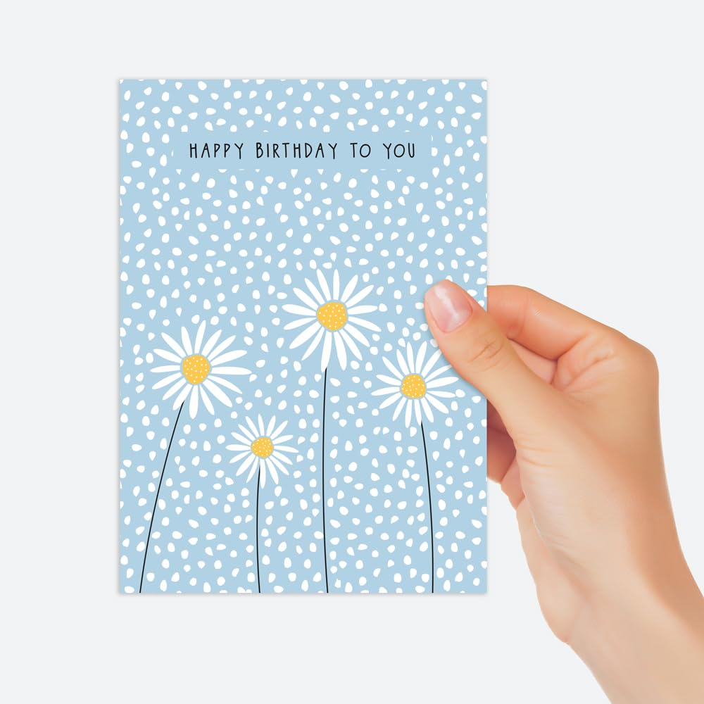 Premium Birthday Card for Her - Dotty Paper Design with Envelope - Perfect for Gifts & Celebrations