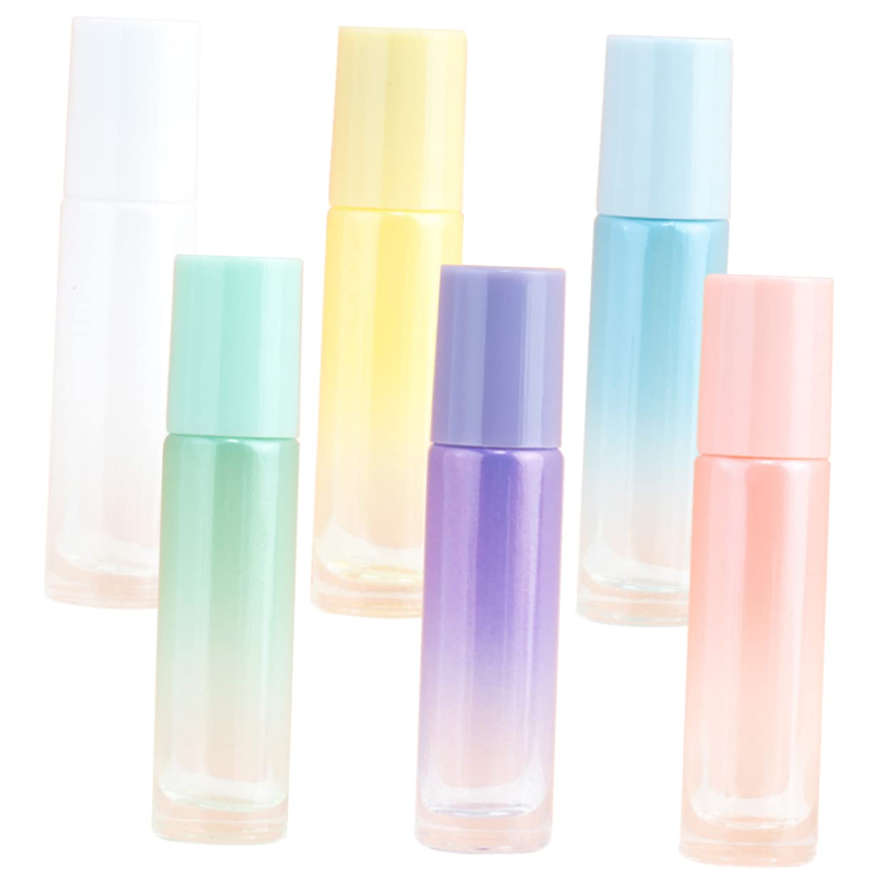 STAHAD 6-Pack Refillable Roller Ball Perfume Bottles - Travel-Sized Essential Oil & Makeup Containers with Retro Design | Perfect for DIY Perfumes, Aromatherapy & On-The-Go Use