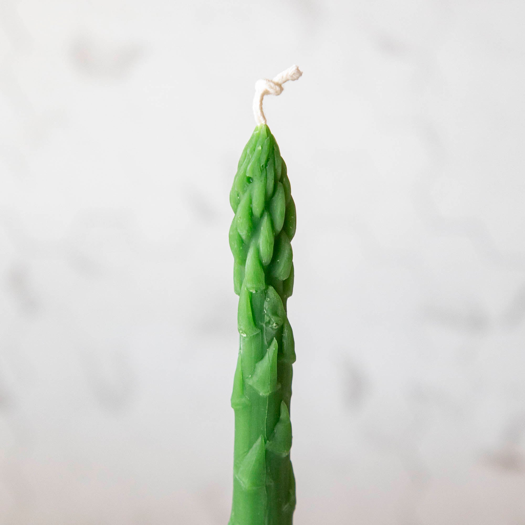 Premium Green Asparagus Beeswax Taper Candles - Handmade Natural Dripless Candles for Dining Table, Wedding Centerpiece & Romantic Home Decor