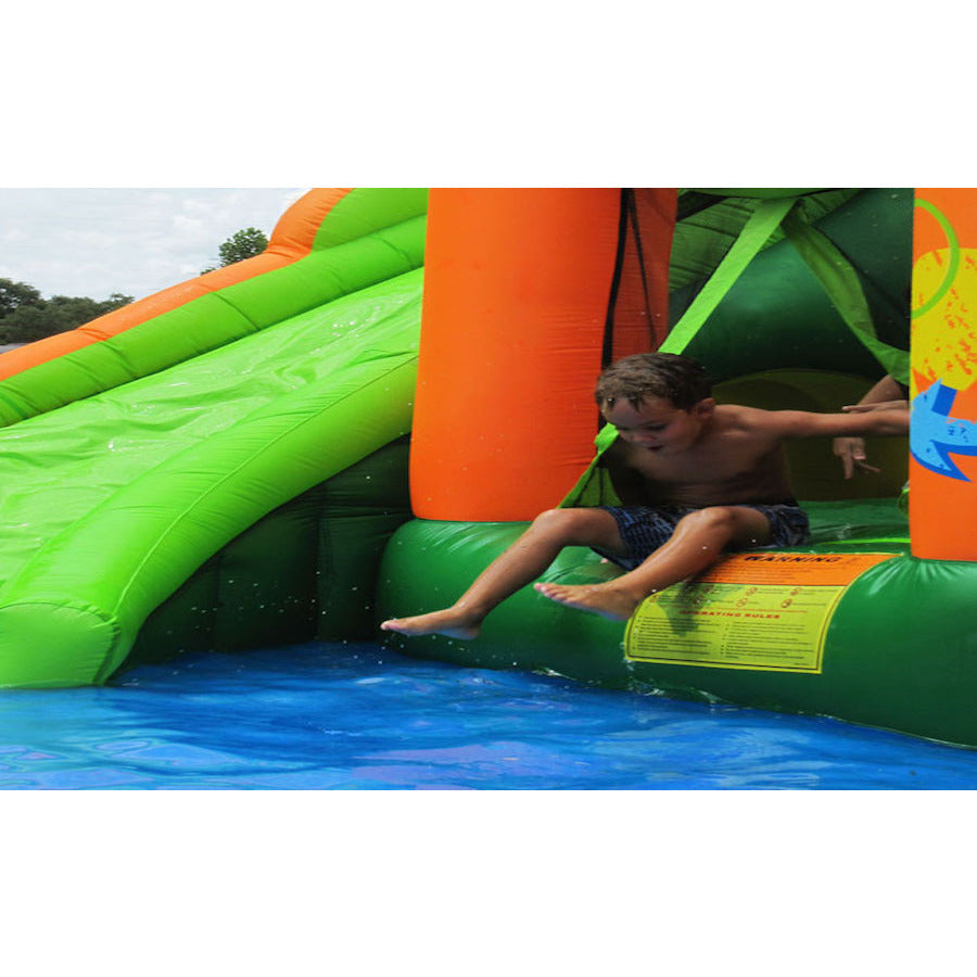 KidWise 11-in-1 Inflatable Bounce House with Water Slide - Outdoor Play Set for Kids Birthday Parties, Backyard Fun & Summer Water Activities