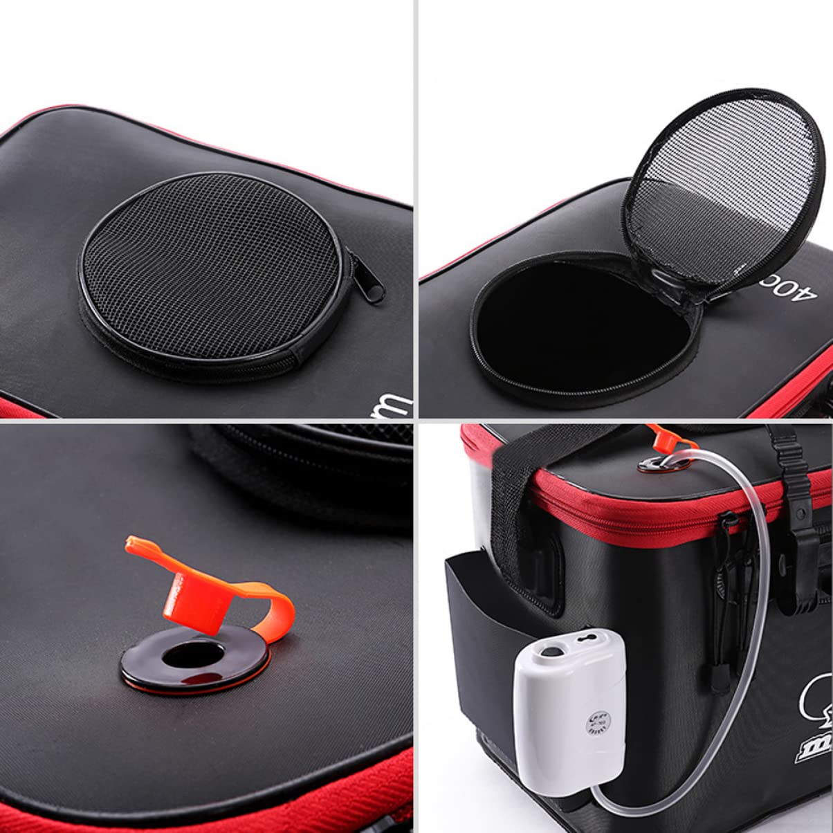 BESPORTBLE Collapsible Fishing Box - Waterproof Foldable Fish Bucket for Outdoor Fishing, Camping & Beach Trips | Portable Storage Solution for Tackle, Bait & Catch