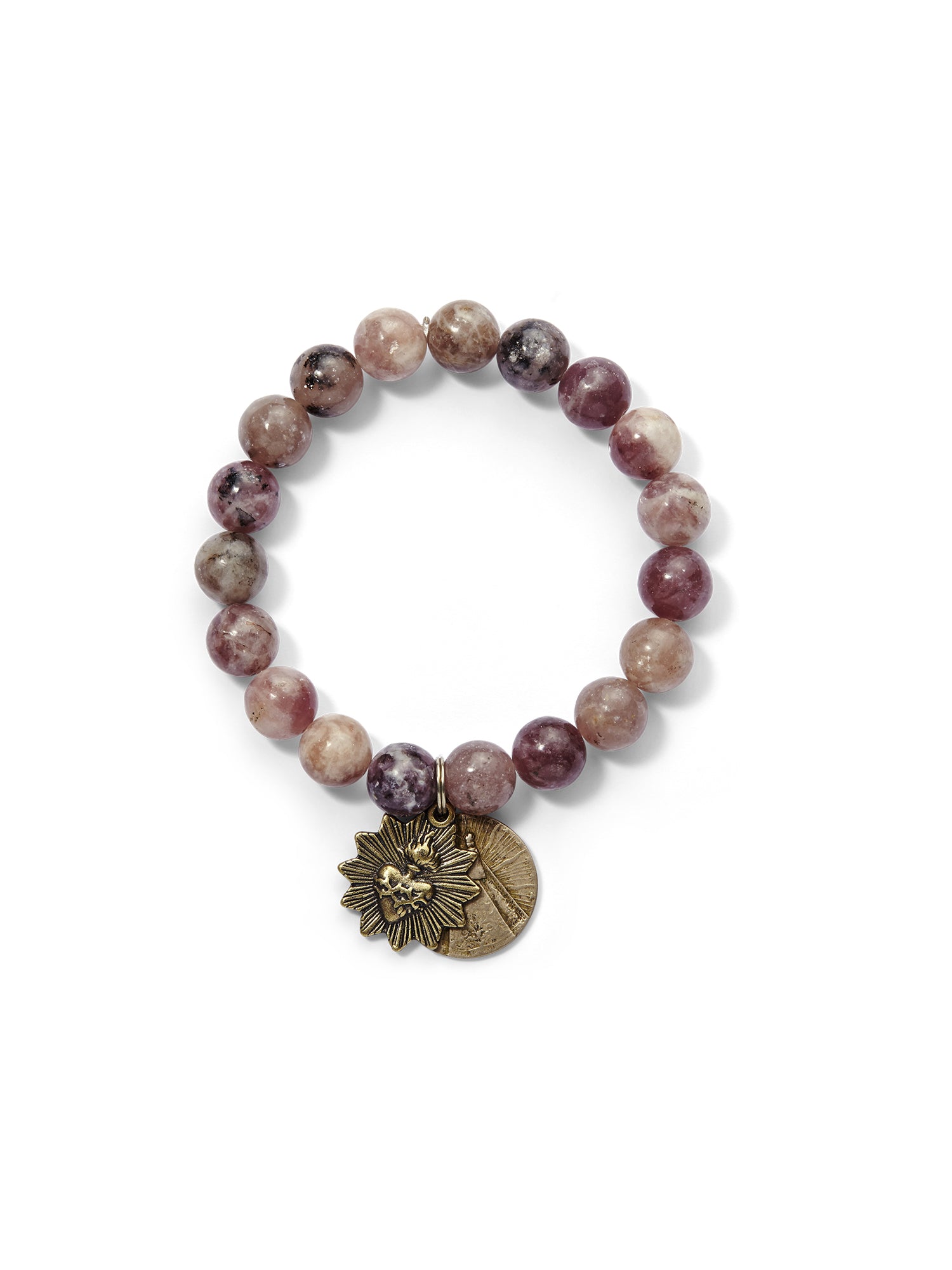 Lepidolite Healing Crystal Bracelet for Anxiety Relief & Stress Reduction - Spiritual Jewelry for Meditation, Chakra Balancing & Positive Energy