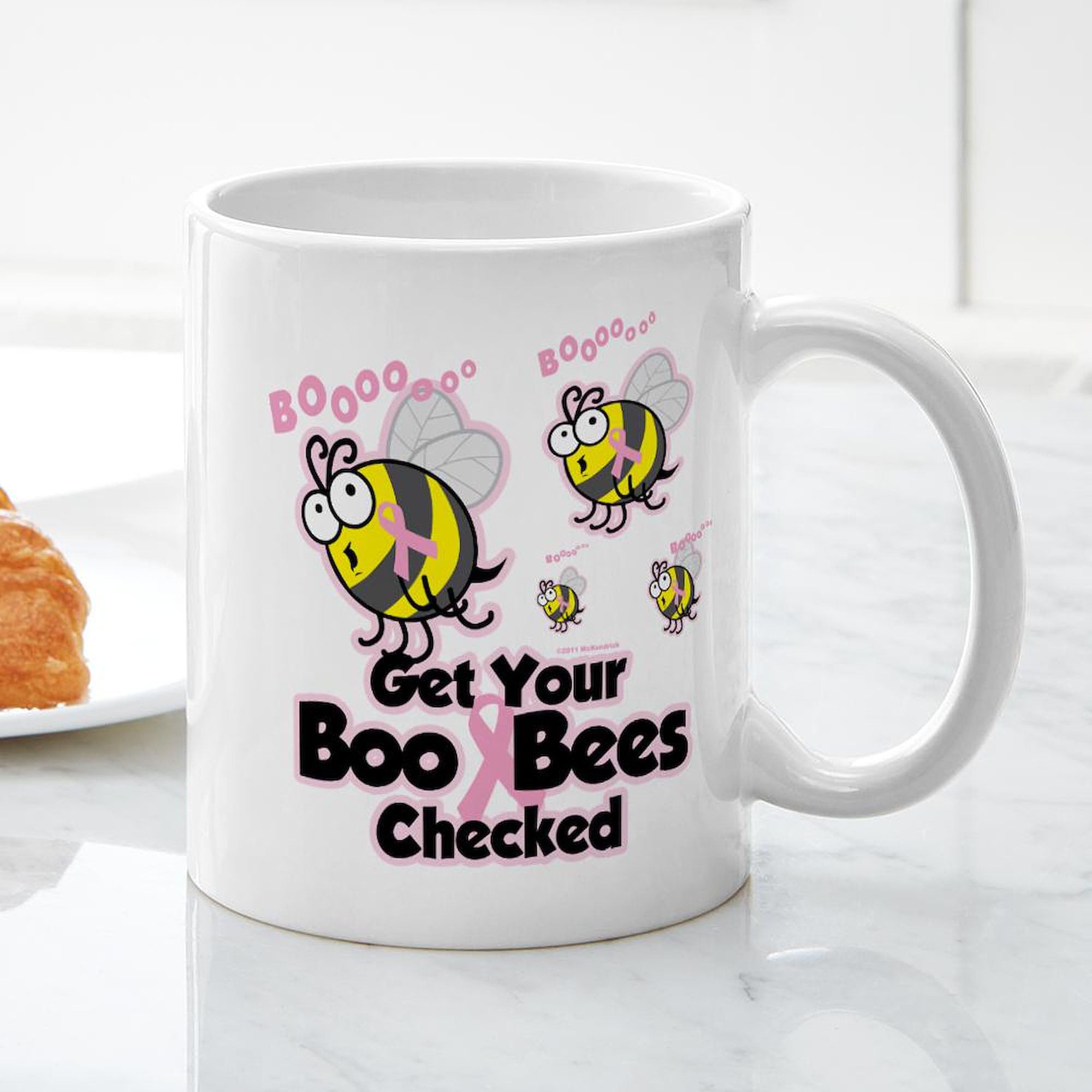 Boo Bees 11 oz Ceramic Coffee Mug - Funny Halloween Gift for Tea & Coffee Lovers - Perfect for Office, Home & Gifts