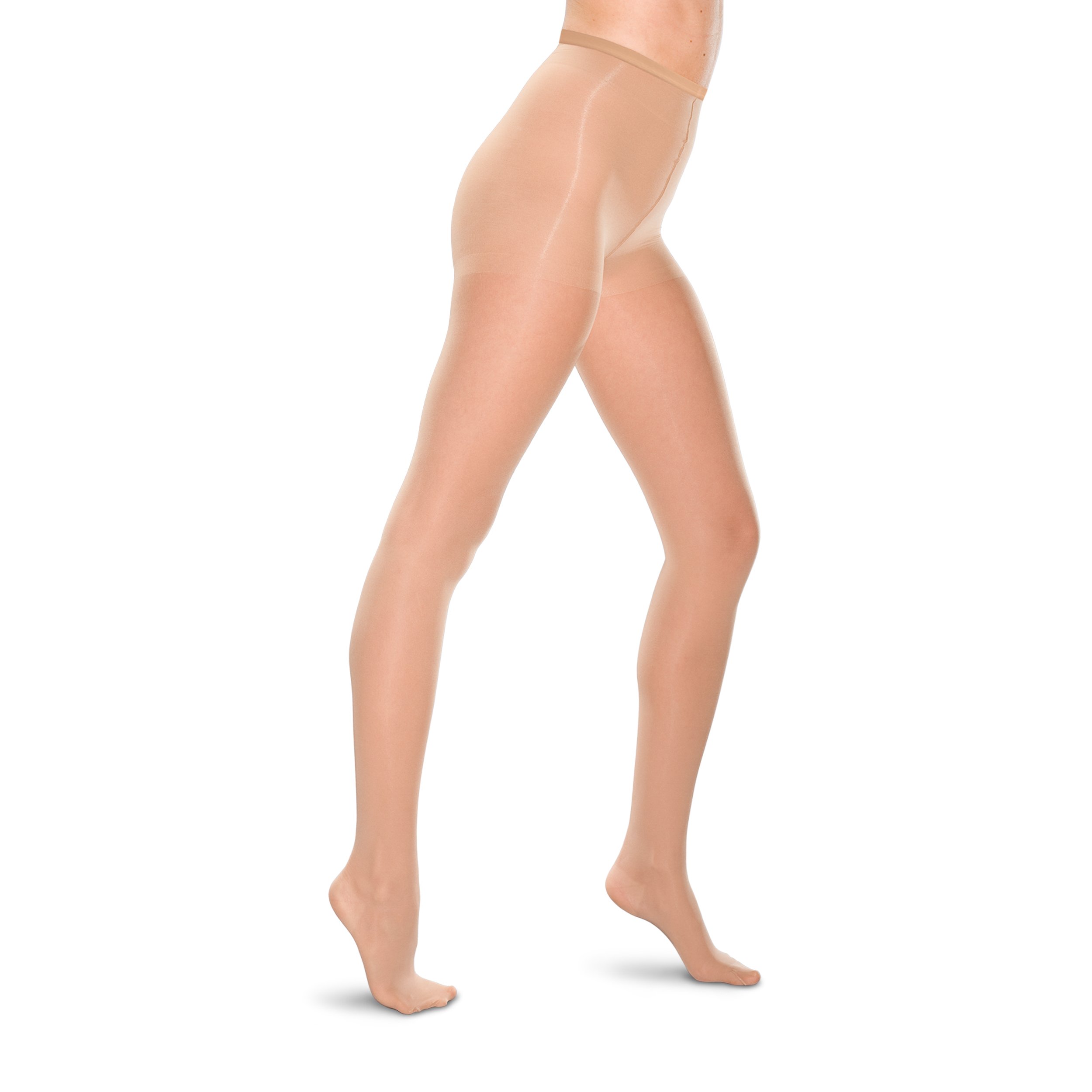 Therafirm 20-30mmHg Moderate Compression Stockings for Women - Medical Grade Support Pantyhose in Sand Color (XL) - Ideal for Varicose Veins, Swelling & Travel Comfort