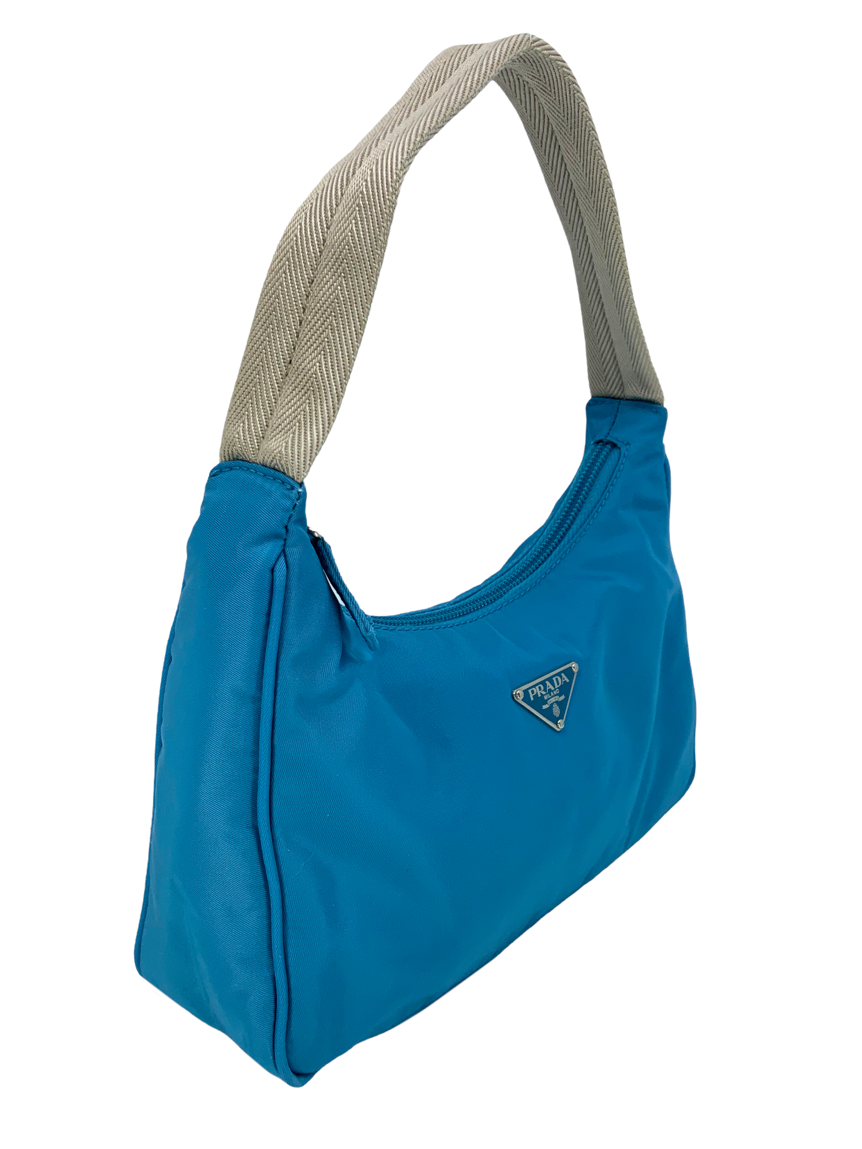 Prada Tessuto Nylon Small Crossbody Bag for Women | Lightweight Sporty Shoulder Purse | Perfect for Gym, Travel & Everyday Use
