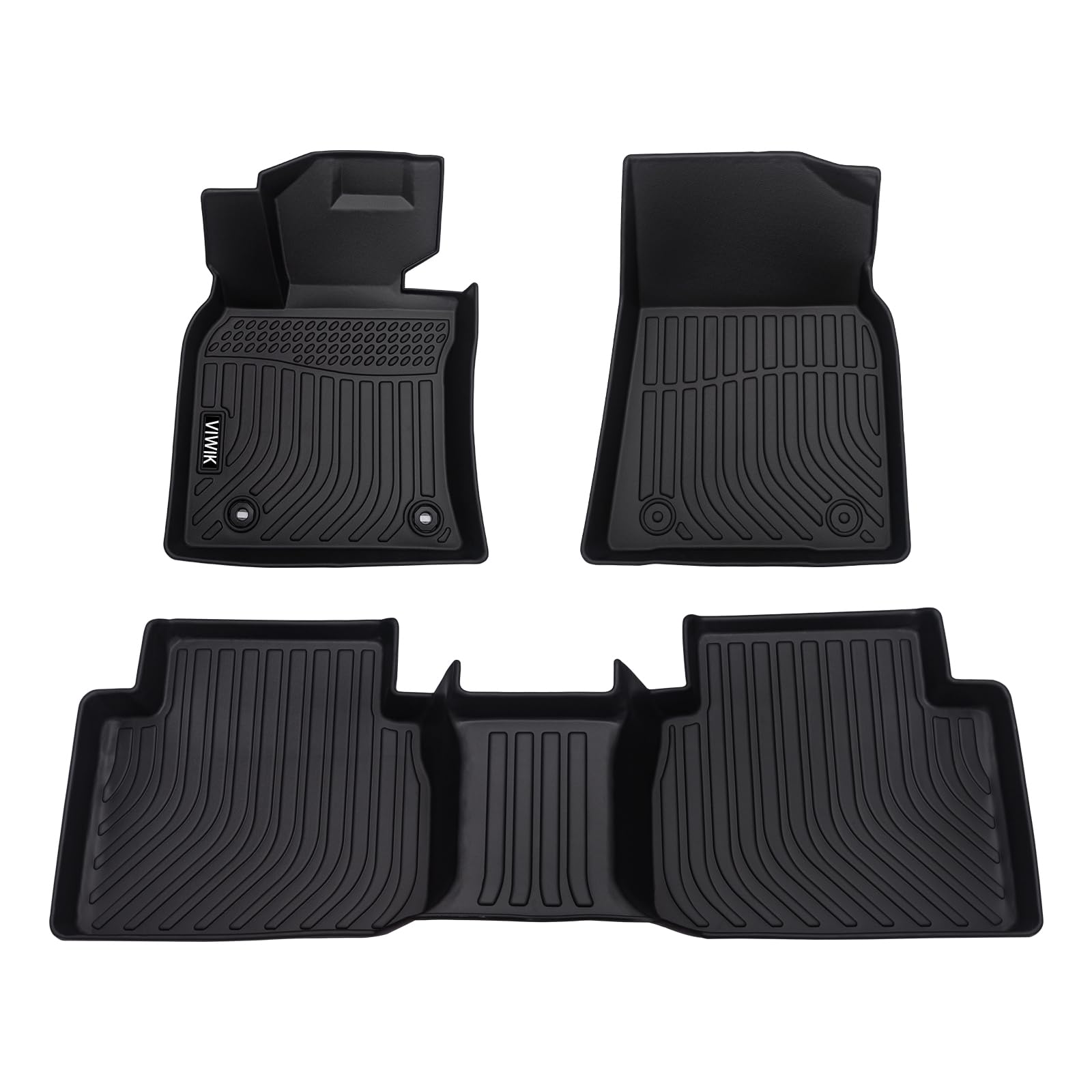 Premium All-Weather Floor Mats for Toyota Camry 2018-2024 (Excluding Hybrid) - Custom Fit Front & Rear Car Floor Liners, Odorless Non-Slip Protection - Perfect for Daily Commutes, Road Trips & Winter Driving