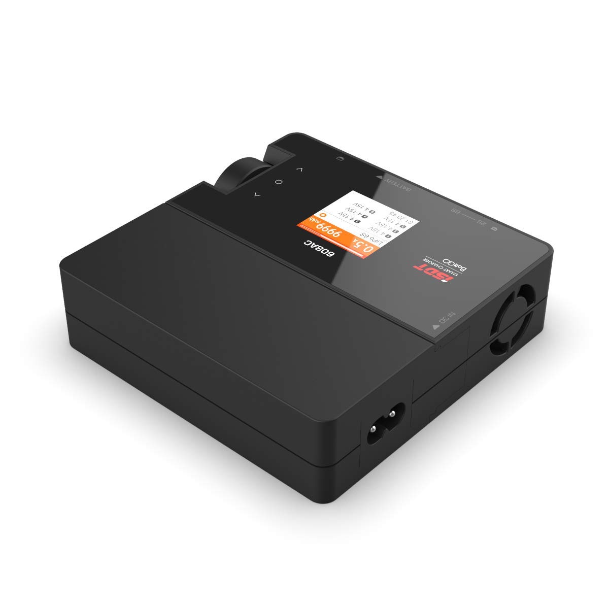 ISDT 608AC 8A 200W Smart Hobby Battery Charger - AC/DC Balance Charger for 1-6S LiPo, LiFe, LiHv, NiMH, Pb RC Batteries with XT60 Port & Detachable Power Supply - Perfect for Drone, RC Car, Airplane & Hobby Charging Needs