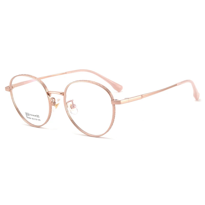 Bclear Unisex Full Rim Small Round Titanium Eyeglasses 6984 - Lightweight & Durable Frame for Reading, Work & Everyday Use