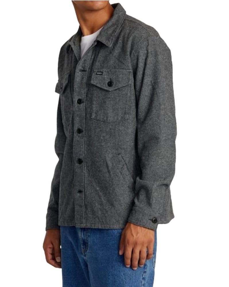 RVCA Men's Shirt Jacket - Lightweight Casual Button-Up Shirt Jacket for Outdoor Activities, Streetwear & Layering