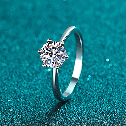 Custom Moissanite Wedding Rings Sets for Couples - Sterling Silver Engagement Rings & Matching Bands - Perfect for Proposals, Anniversaries & Romantic Gifts