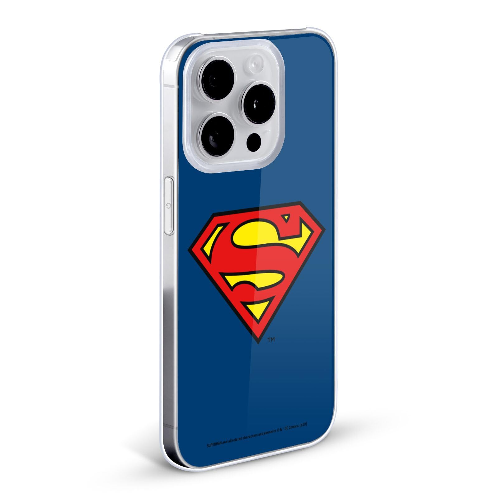 Officially Licensed Superman DC Comics Hard Back Case for Apple iPhone 13 Pro Max - Durable Protection with Classic Logos | Perfect for Superhero Fans & Everyday Use