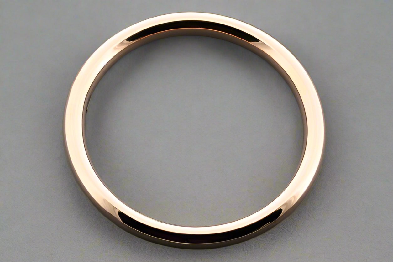 Copper Circle Tubular Bangle Bracelet for Women - Minimalist Boho Jewelry for Everyday Wear & Stacking